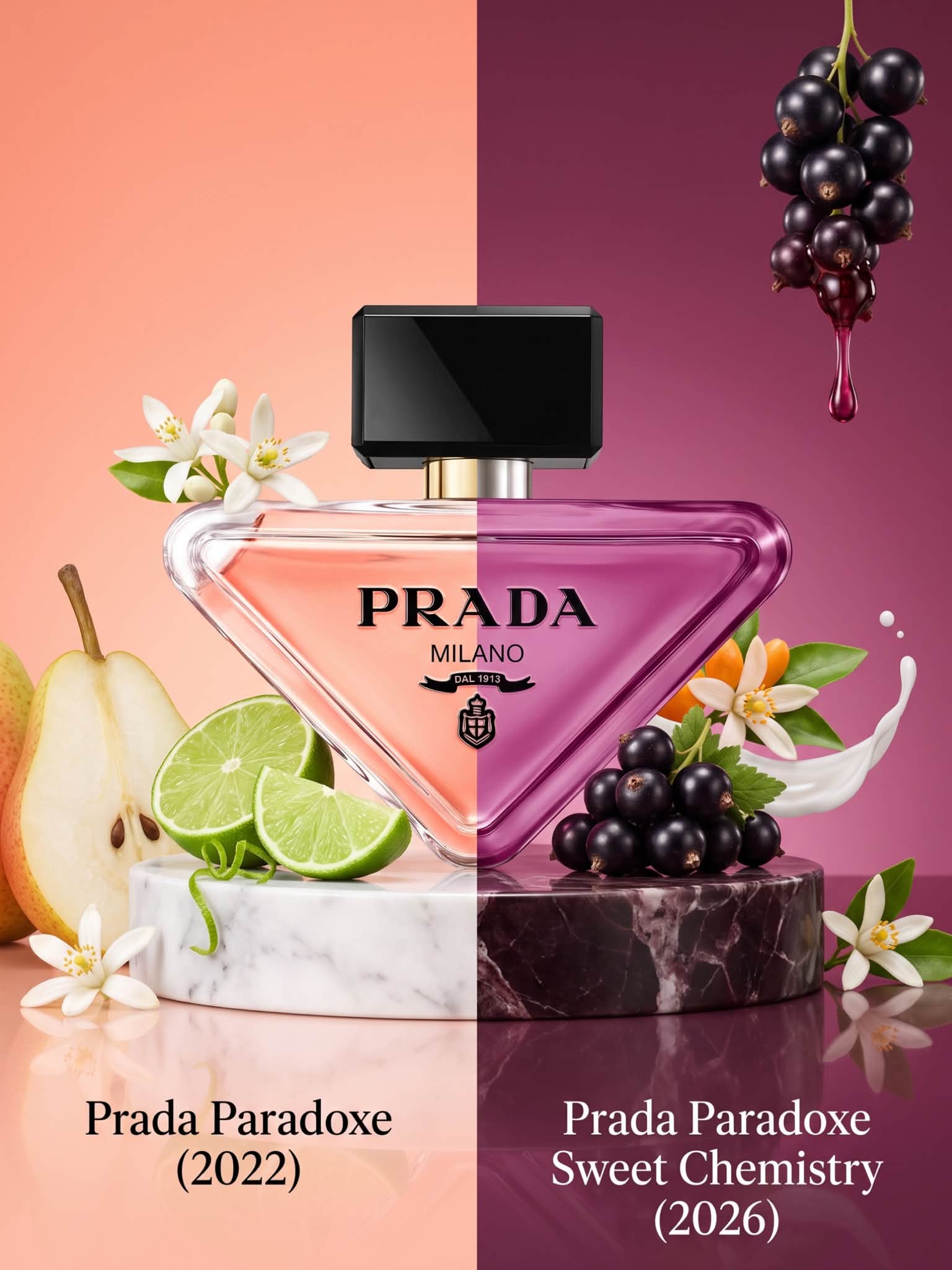 Prada Paradoxe original vs Sweet Chemistry 2026 #perfume #fragrance
