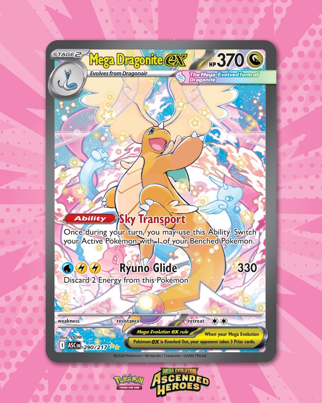 pokemon card mega dragonite ex - 250/193 (250/193) style setup or your main portfolio Mega Dragonite ex - Grade