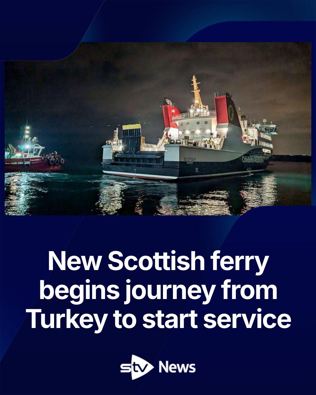 STV News - A CalMac crew boarded the MV Isle of Islay at... | Facebook