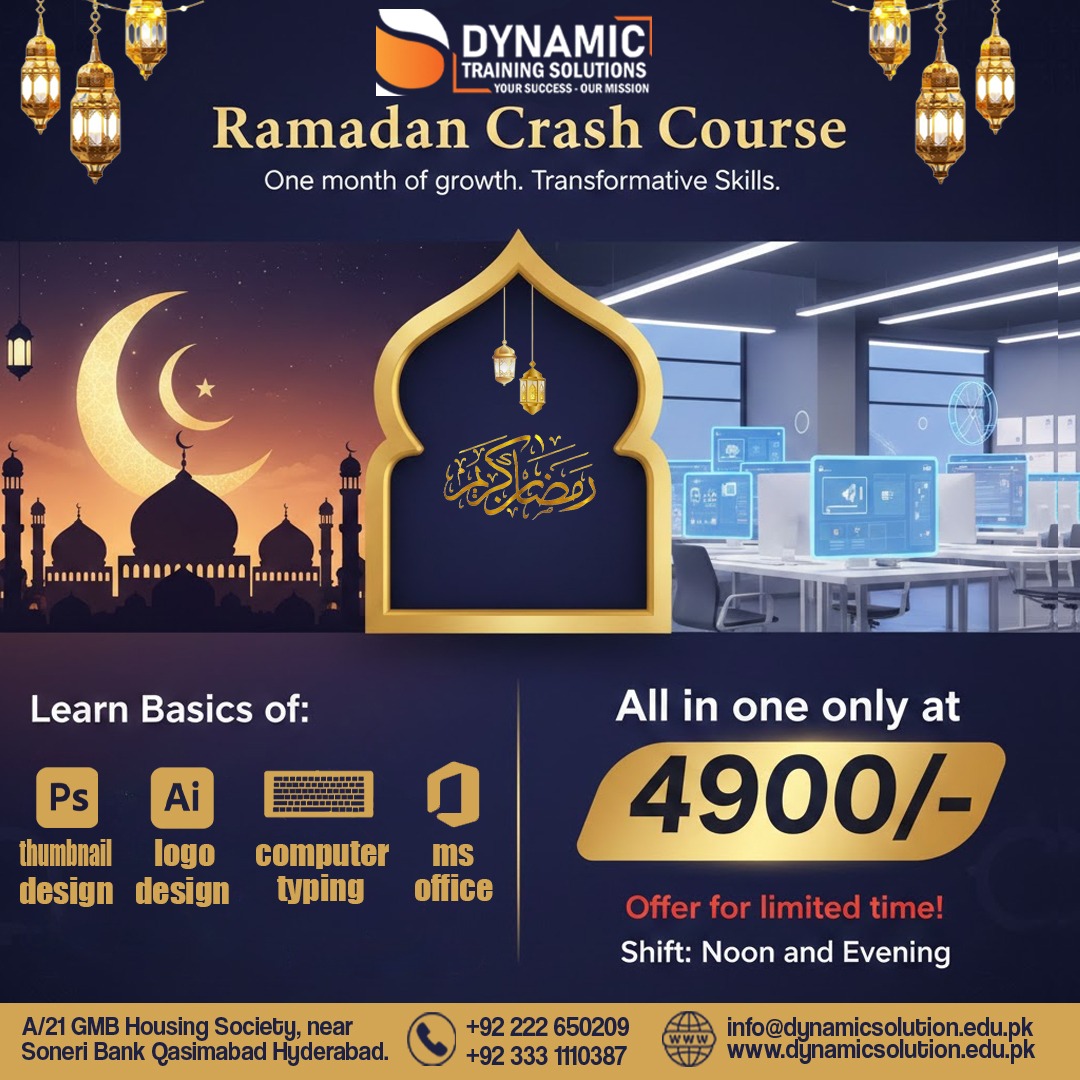 Dynamic - 🌙 Ramadan Special Alert! Learn high-demand computer skills in ...