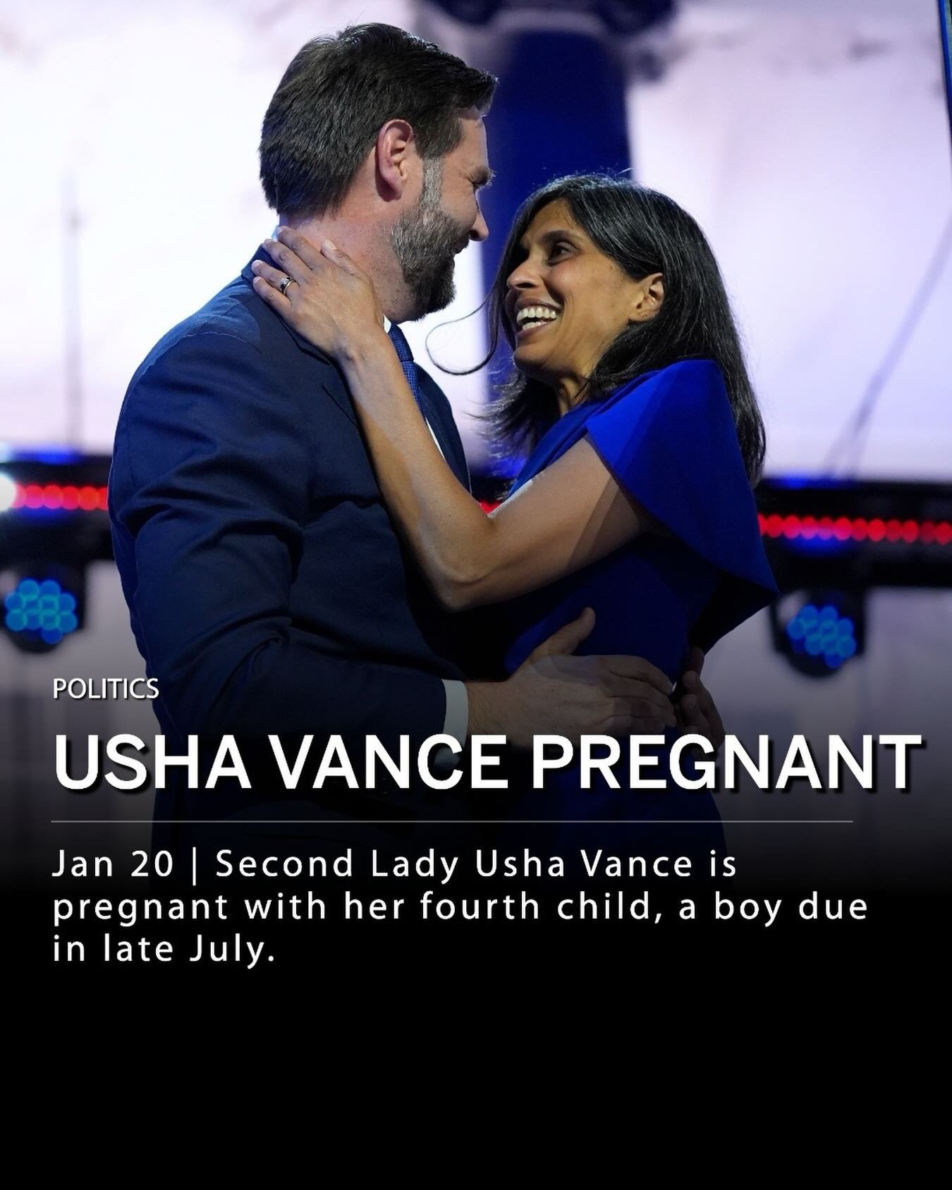 Jerry - Second Lady Usha Vance and Vice President JD Vance announced ...