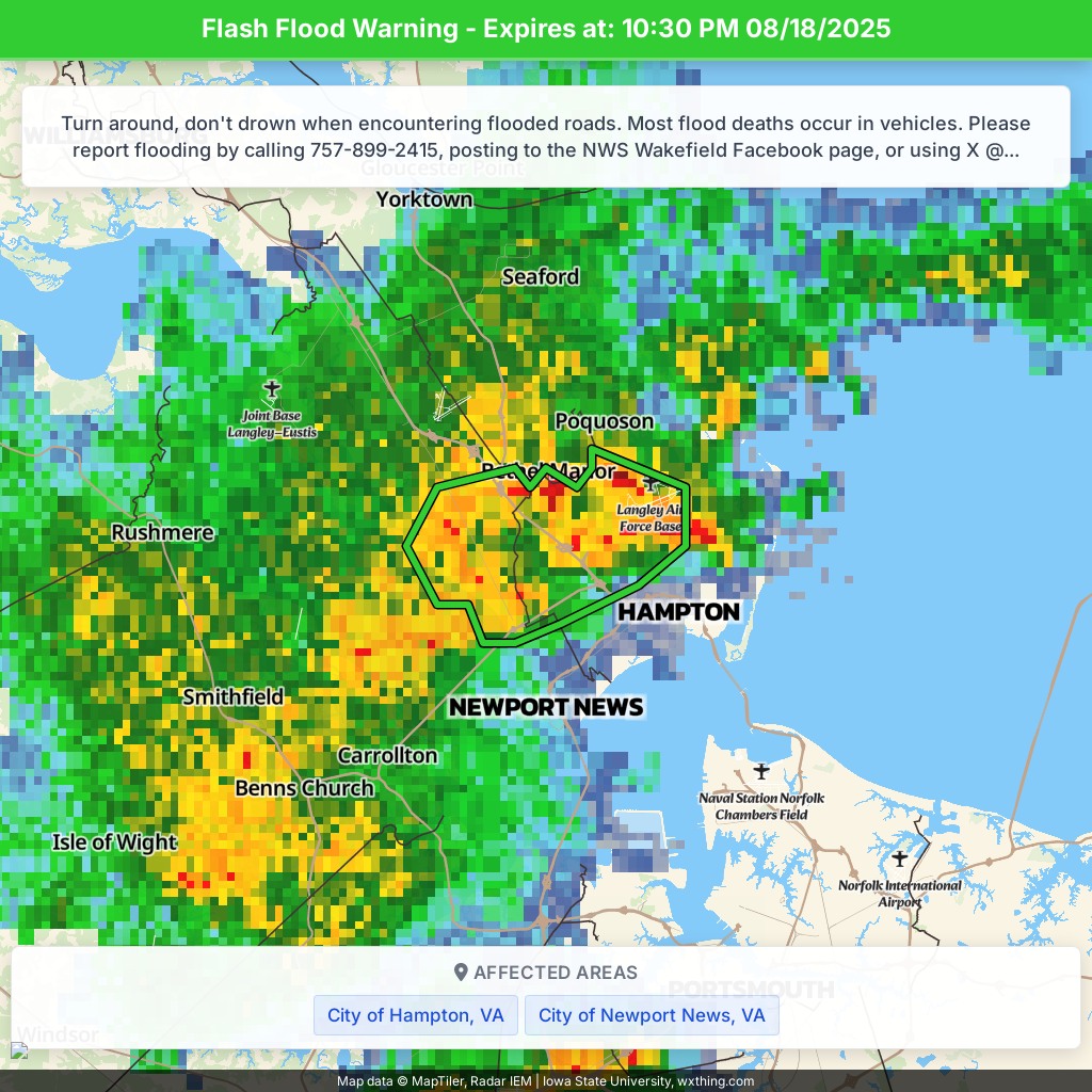 Meteorologist - 08:25 PM 08/18/2025 | Weather Alert: Flash Flood ...