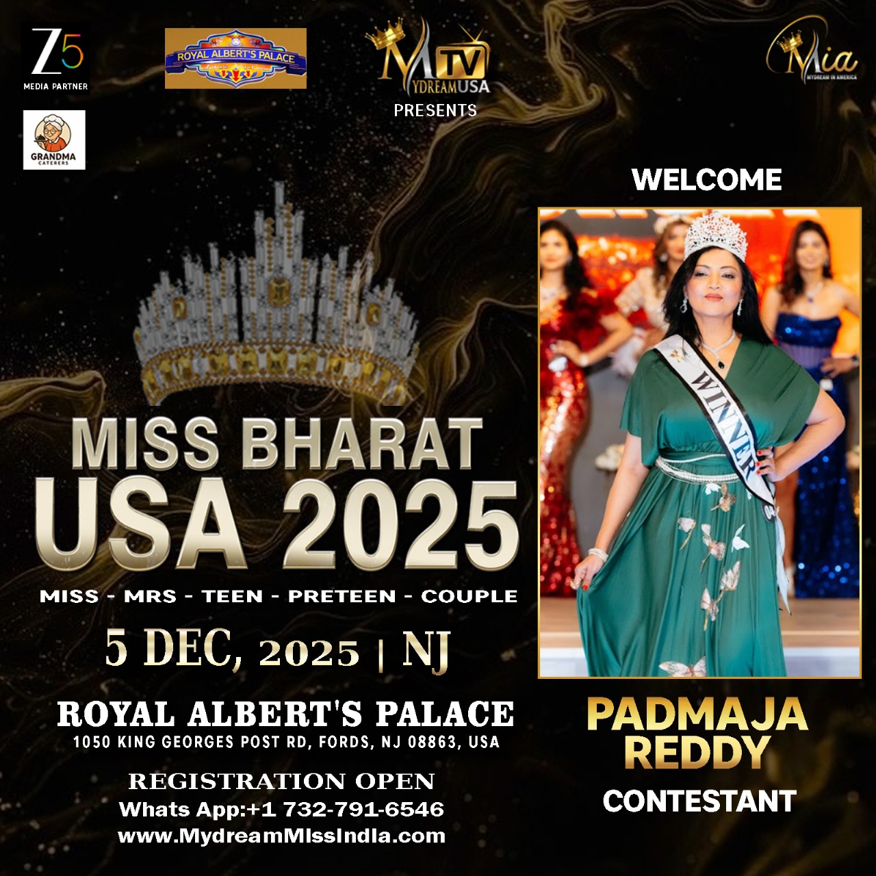 Mydream - Join us in Celebrating Contestant PADMAJA REDDY's journey at ...