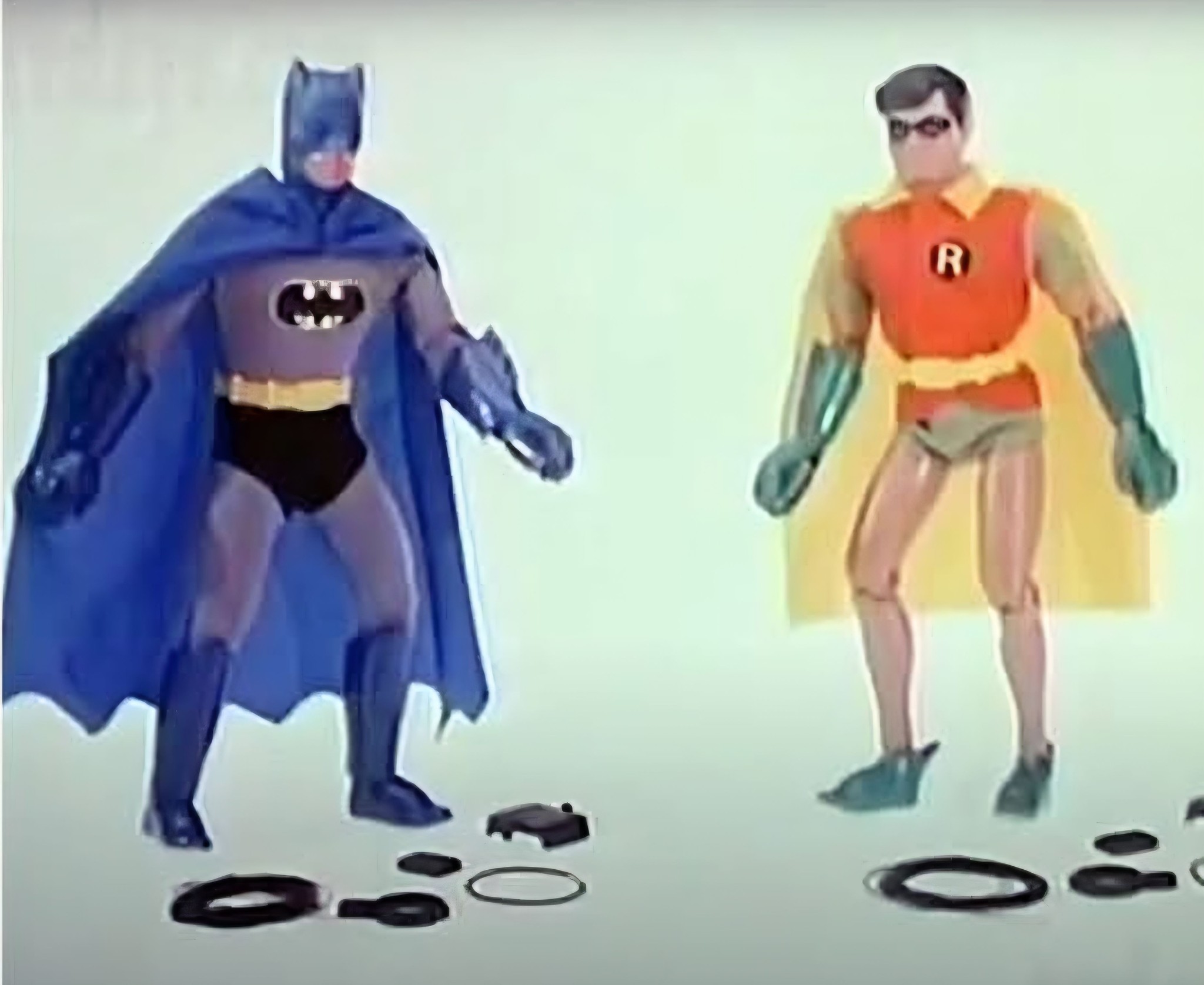 Mego Batman and original Robin figure