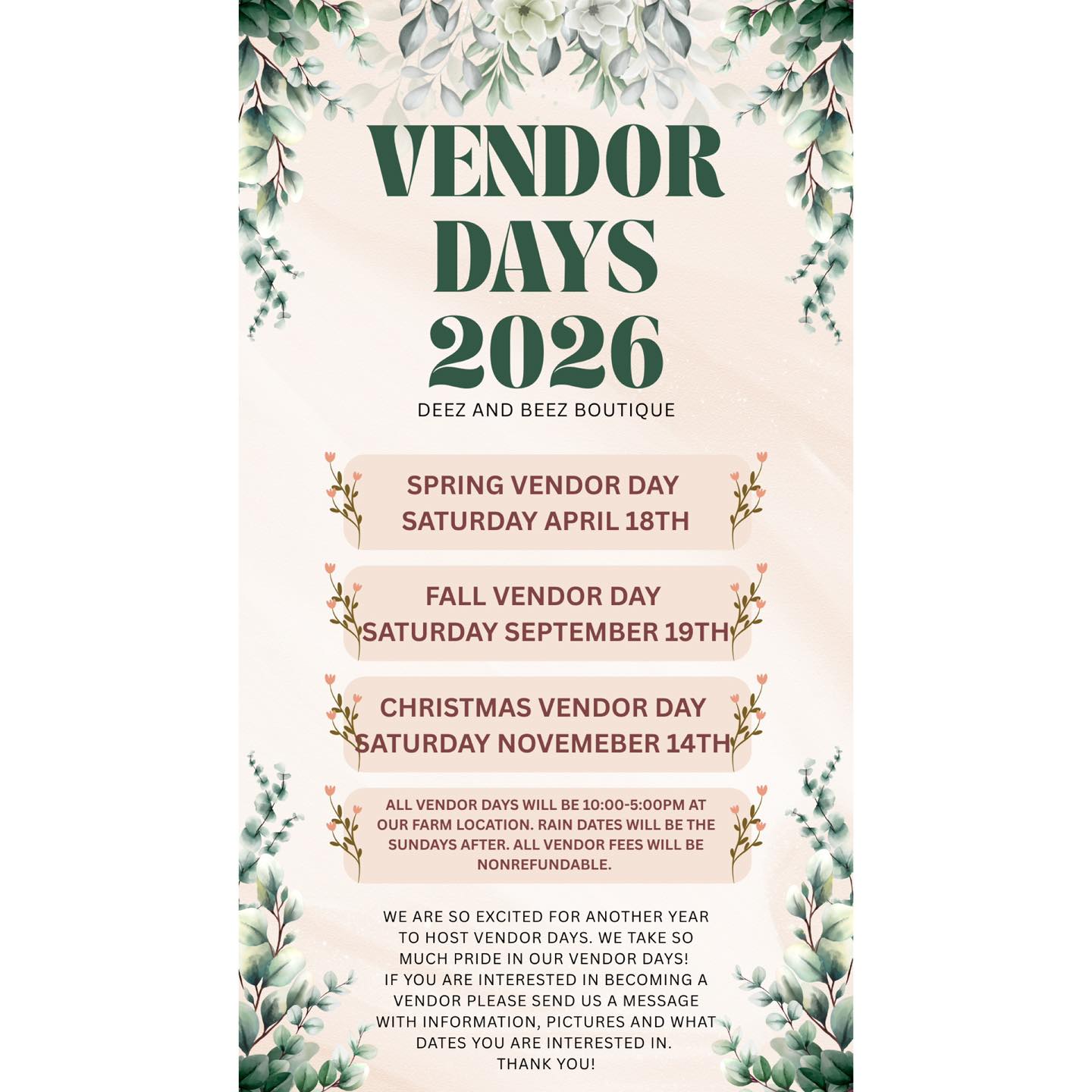We are SO excited to announce our... - Deez and Beez Boutique | Facebook