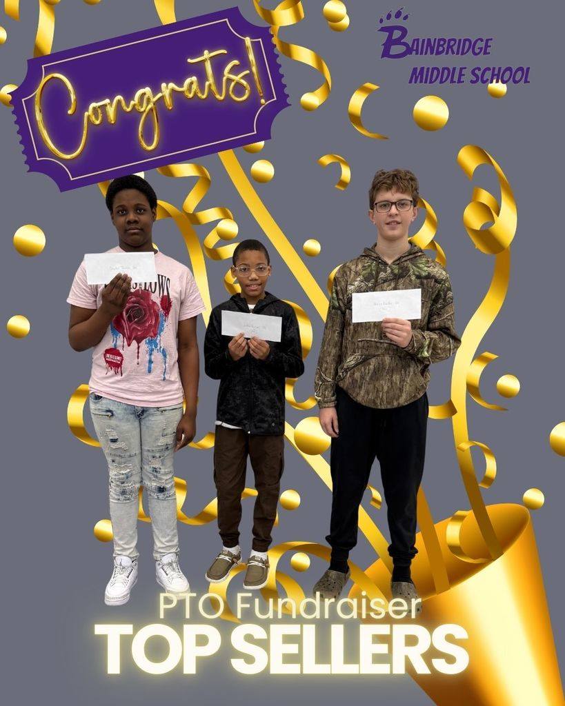 Bainbridge - Congratulations to the top grade level sellers for the BMS ...