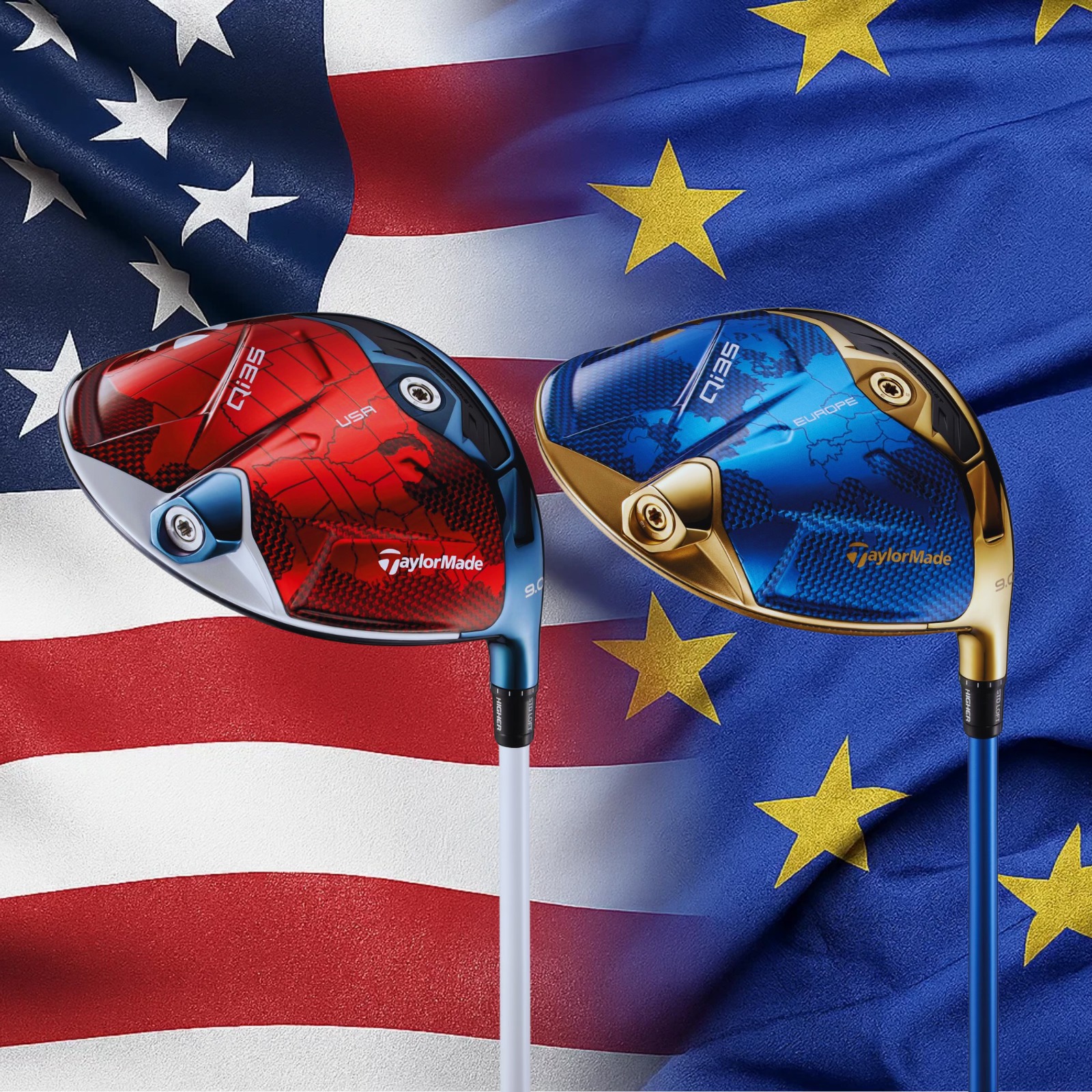 Ryder Cup. TaylorMade. Limited Edition. The Qi35 drivers for USA 