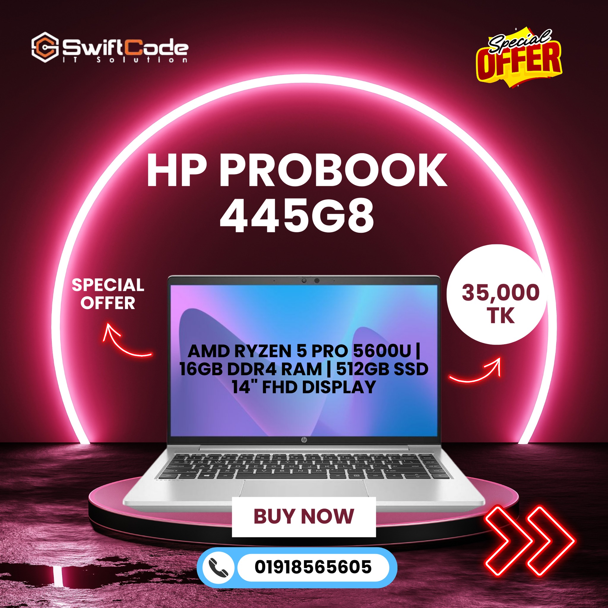 HP Pro Ryzen 5600U/ 512GB NVME /32GB RAM