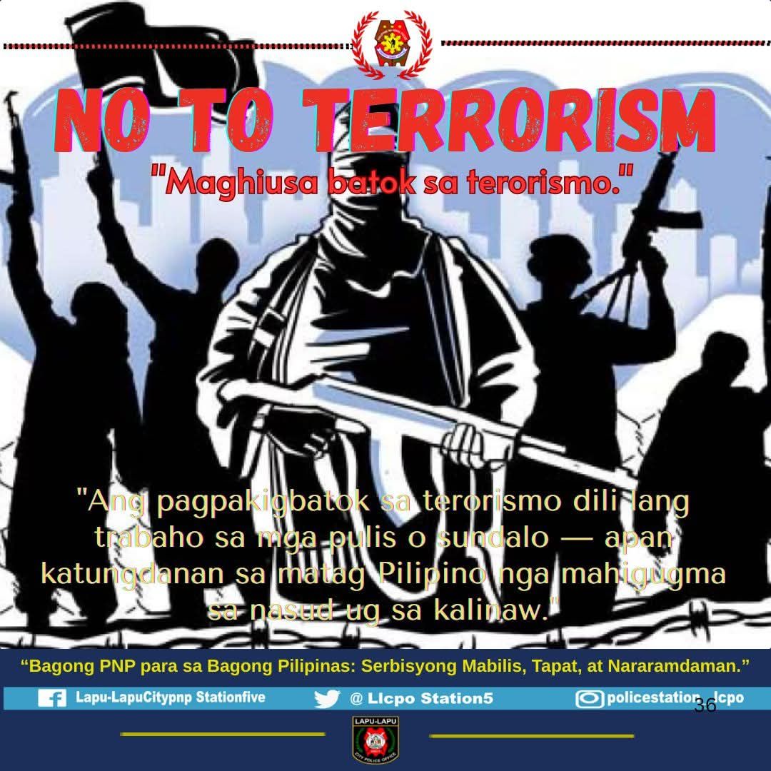 Llcpo - 📣 ANTI-TERRORISM AWARENESS!! NO TO TERRORISM!! 
