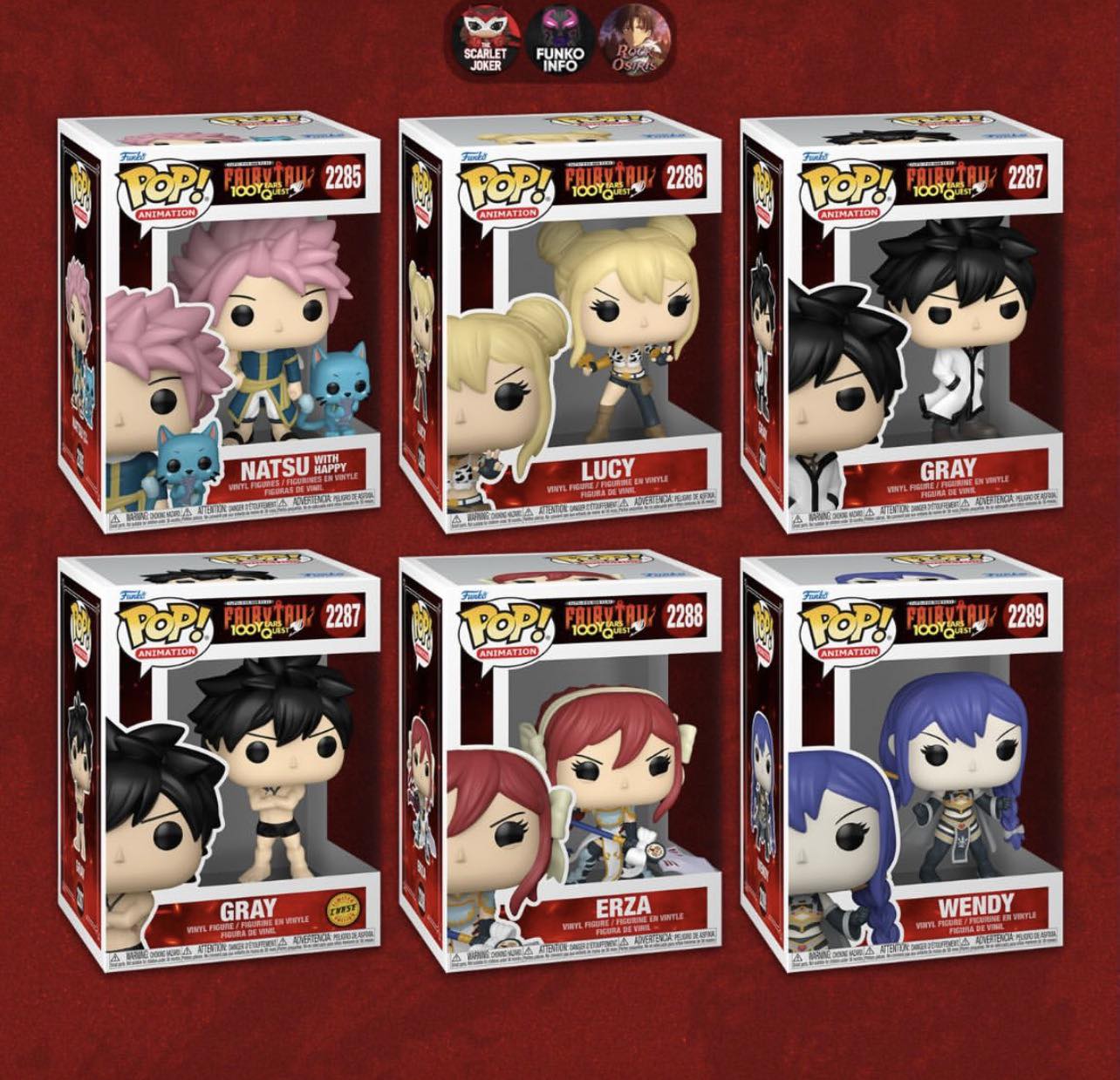 First look at Fairy Tail 100 Years Quest Pops! Preorder Wednesday 