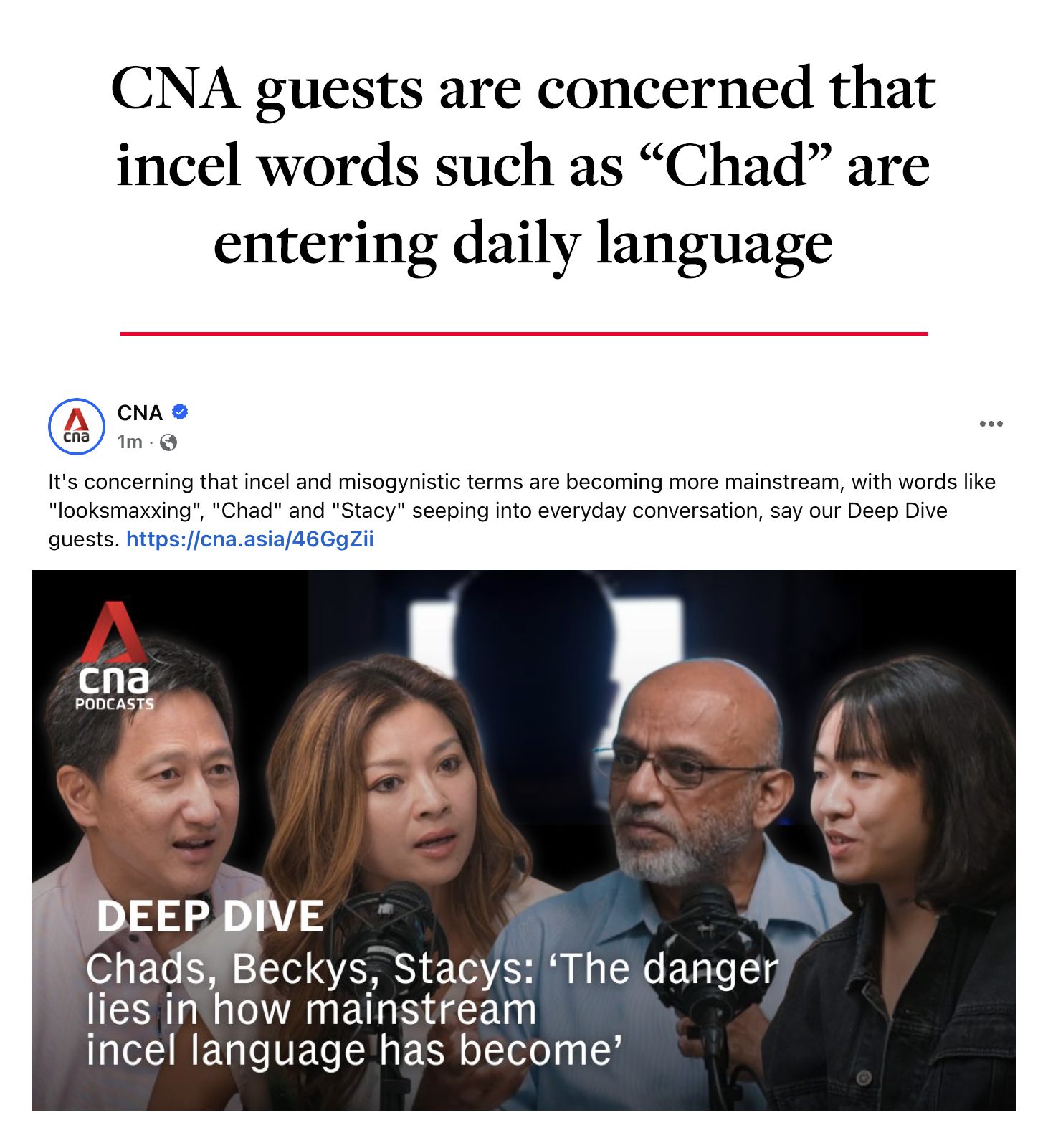 Critical - Mental retardation has reached CNA, everyone. This has just ...
