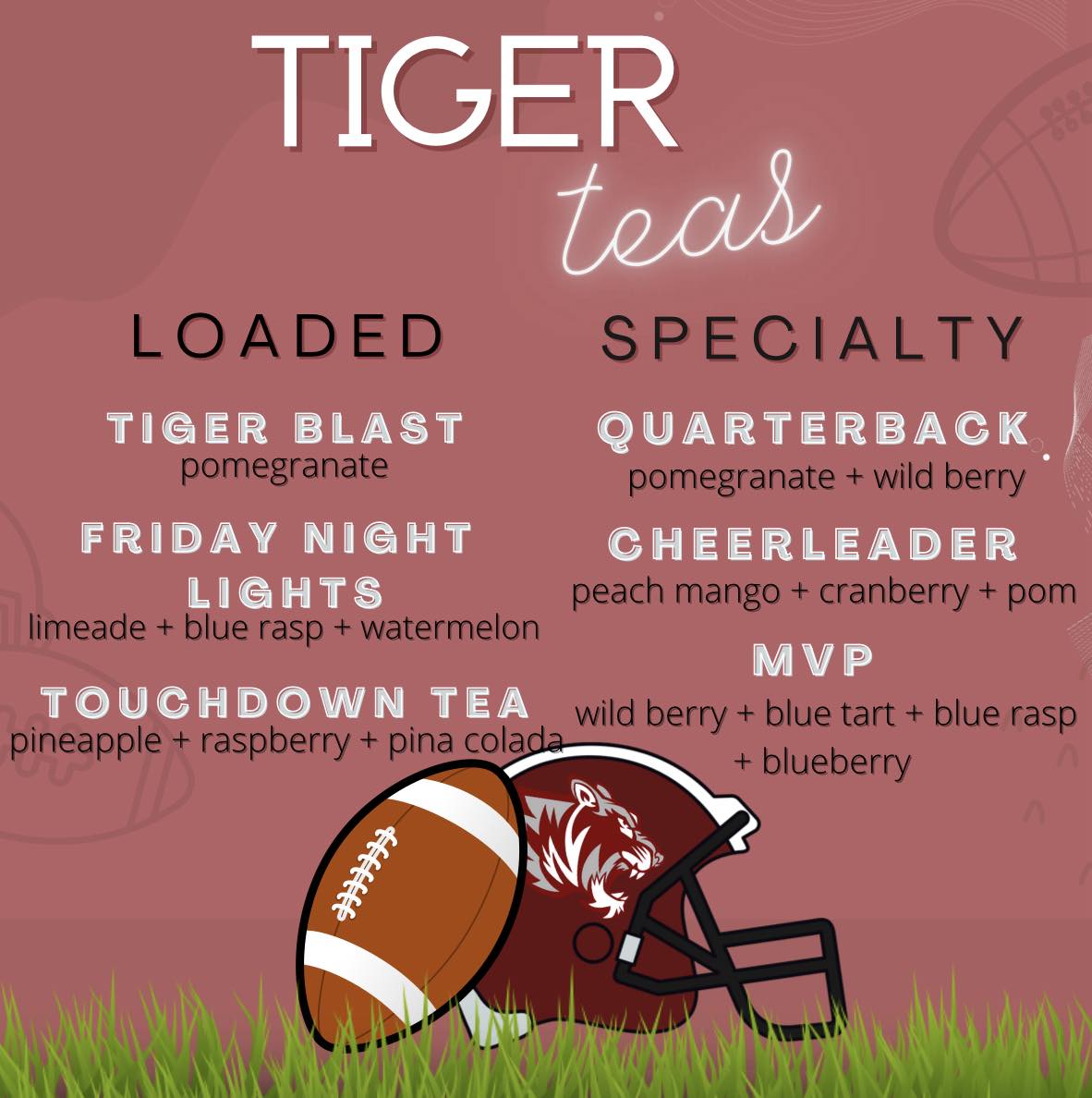 🏈 Tiger Menu 🏈 We are excited for... - Overload Nutrition | Facebook