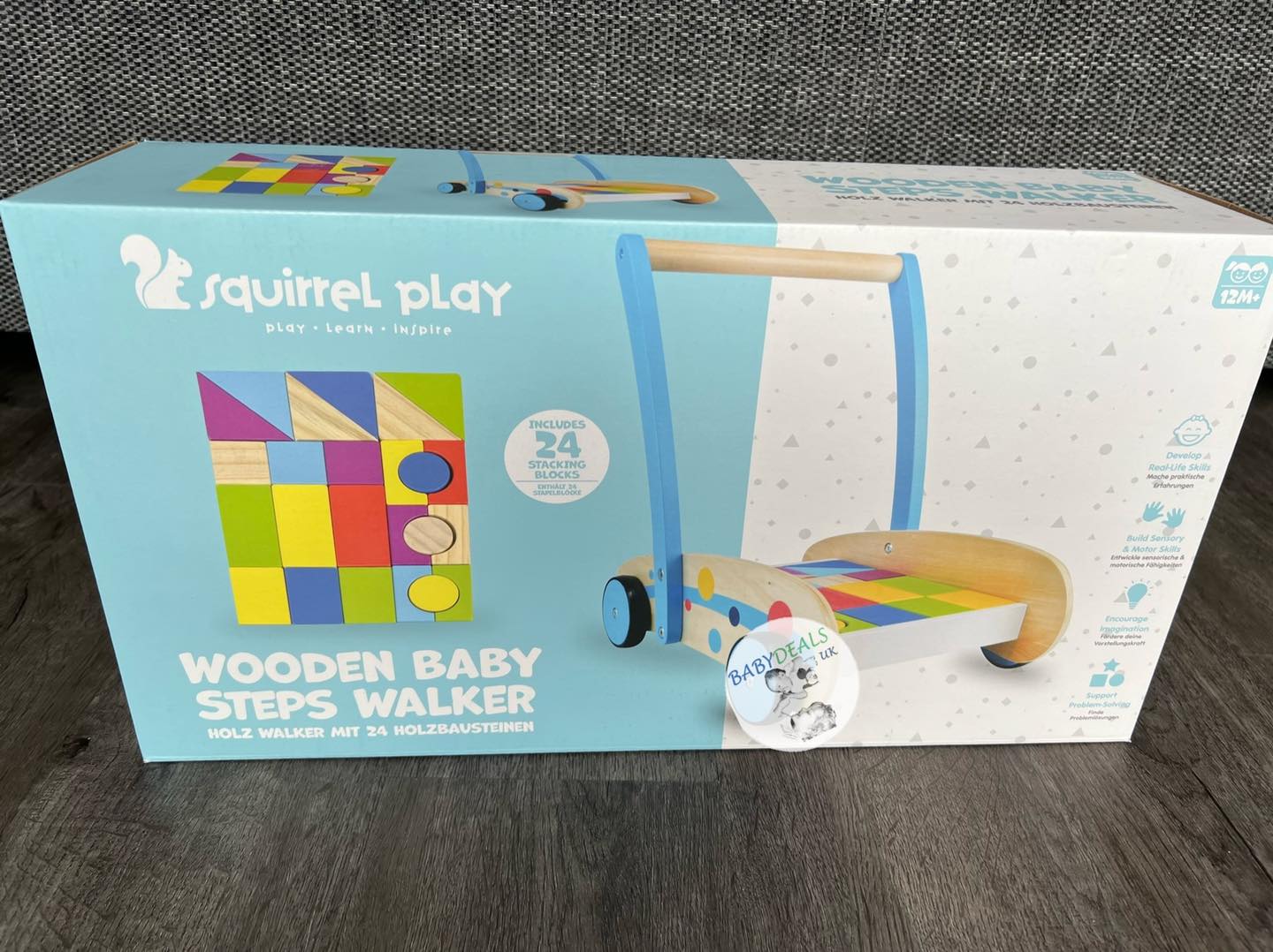 Baby Deals UK - The Squirrel Play Wooden Baby Steps Walker...