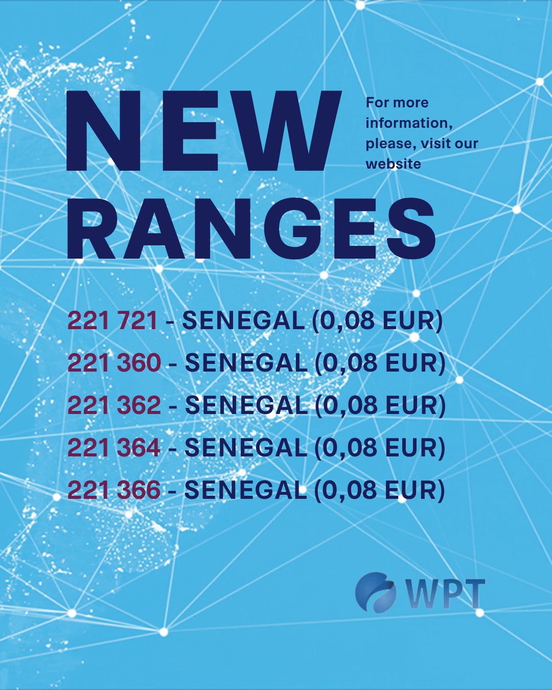 New SENEGAL ranges📞 Have you... - World Premium Telecom | Facebook