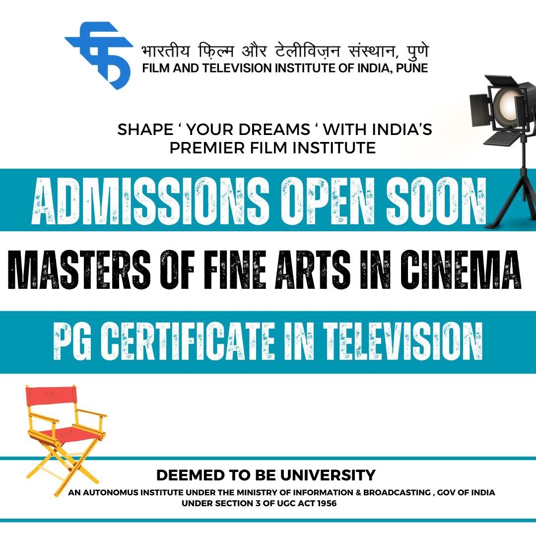 Film - Admissions for 2026 Masters of Fine Arts in Cinema and PG ...