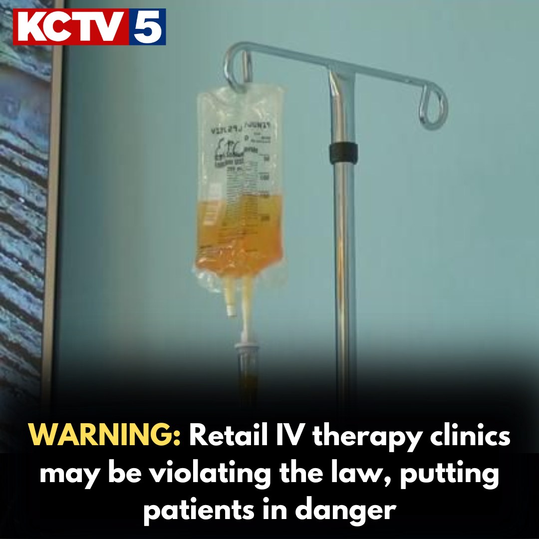 Local IV clinics offering vitamin drips are under fire from state officials who say the businesses may be violating medical regulations. What to know >>> https://www.kctv5.com/2026/02/25/kansas-regulators-iv-therapy -clinics-may-be-breaking-law