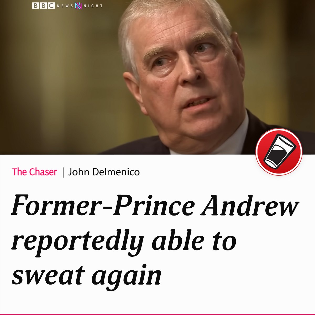 The Chaser - This as Andrew Mountbatten-Windsor finally found a new ...