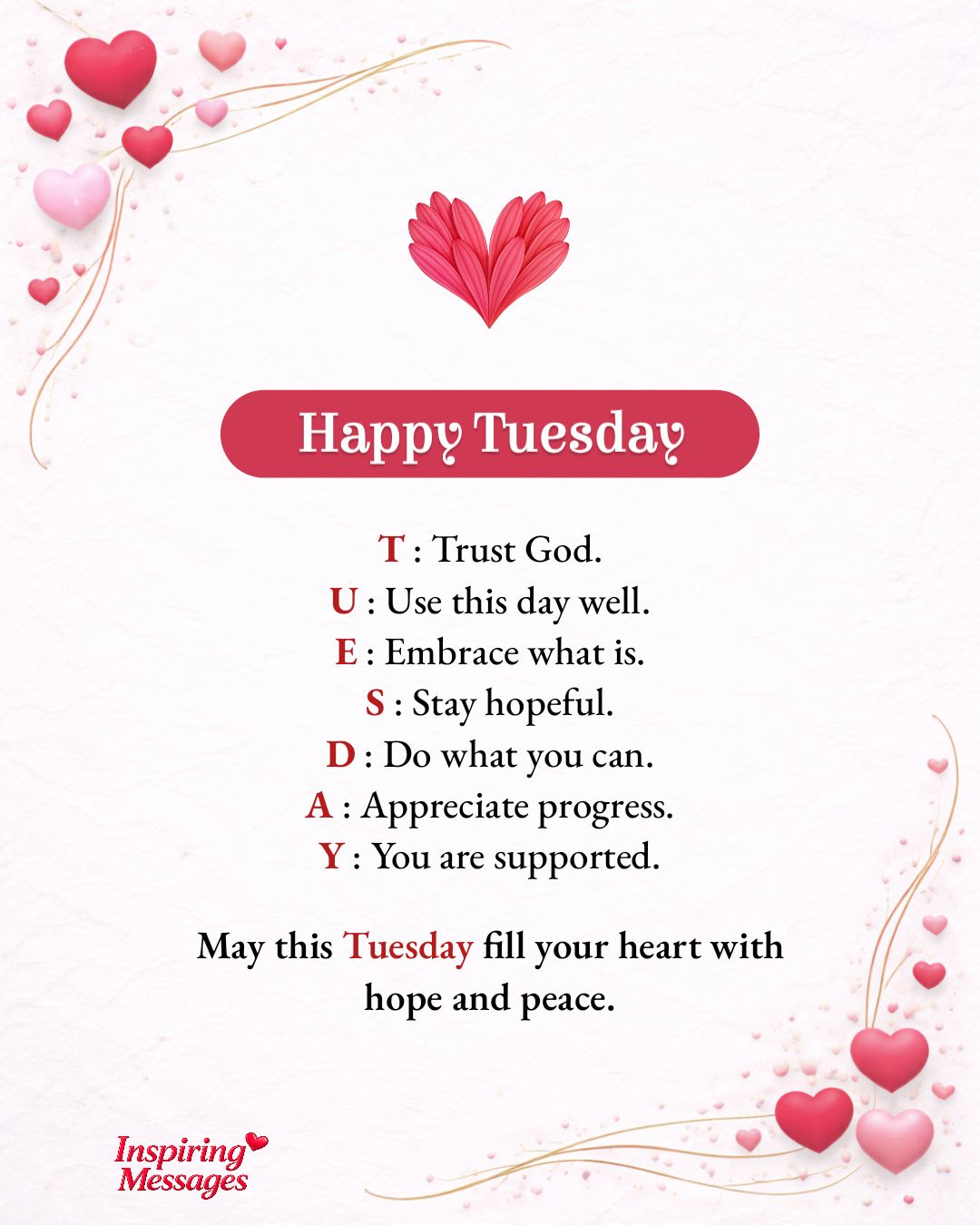 Inspiring - Happy Tuesday! Wishing everyone a wonderful day ahead 🤗💖 ...