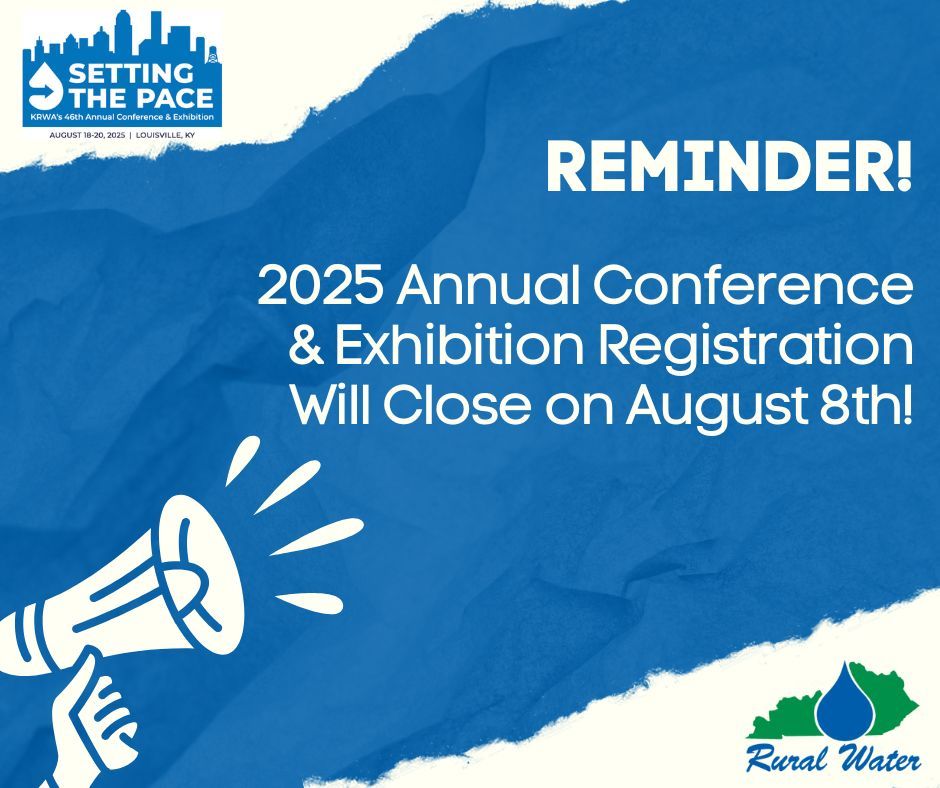 ⏳ Reminder:... - Kentucky Rural Water Association | Facebook