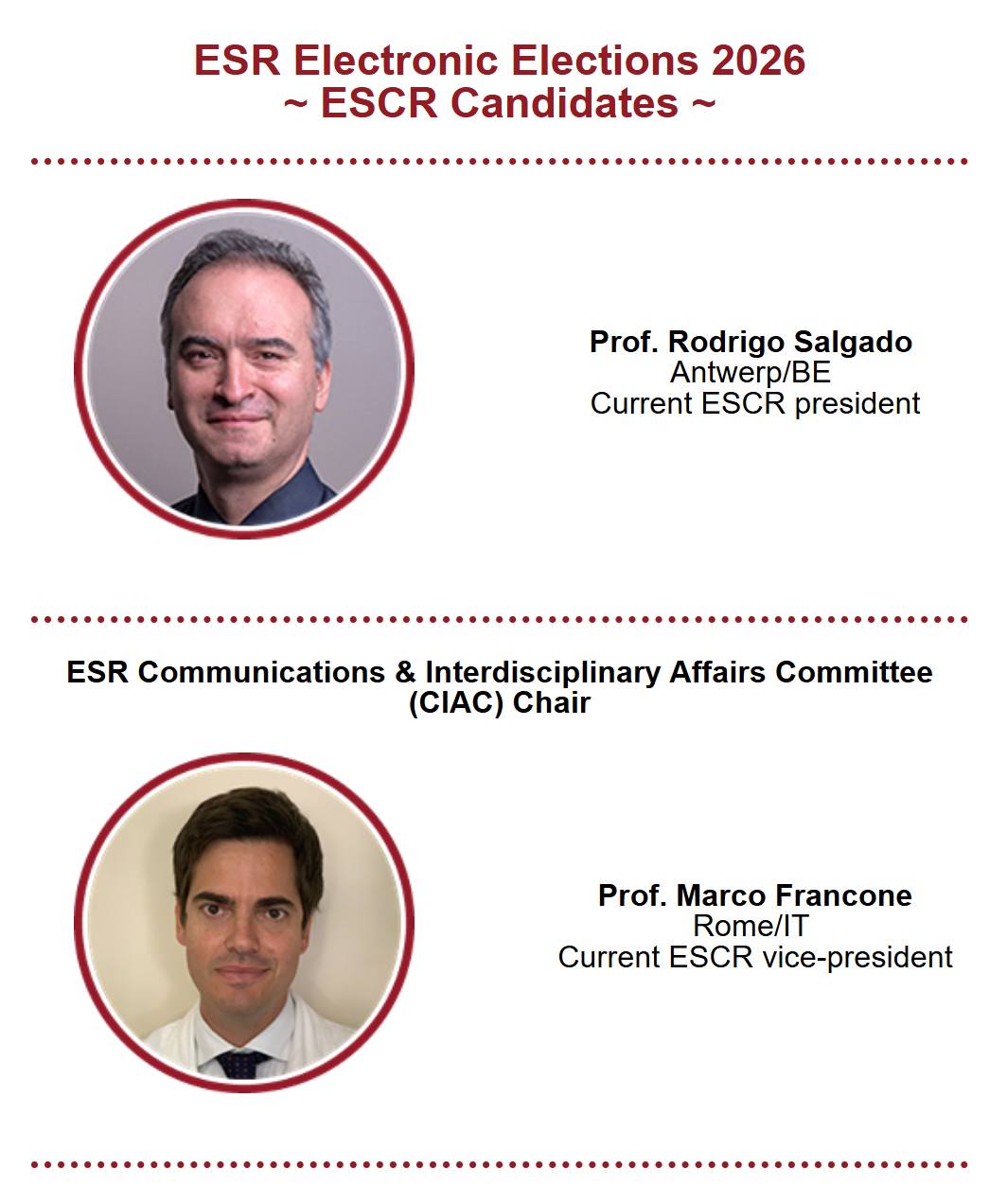 ESCR - 🗳️ESR Electronic Elections 2026 🗳️ The ESR... | Facebook