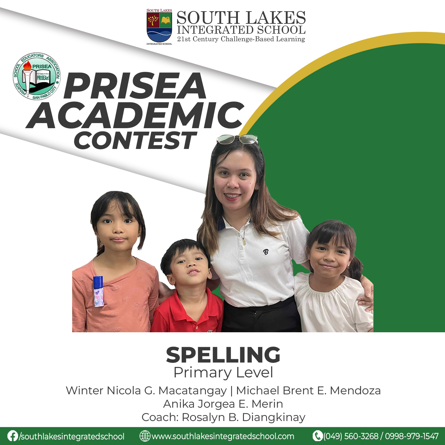 South - Go, SLIS Athletes! 🏆 South Lakes Integrated School proudly ...