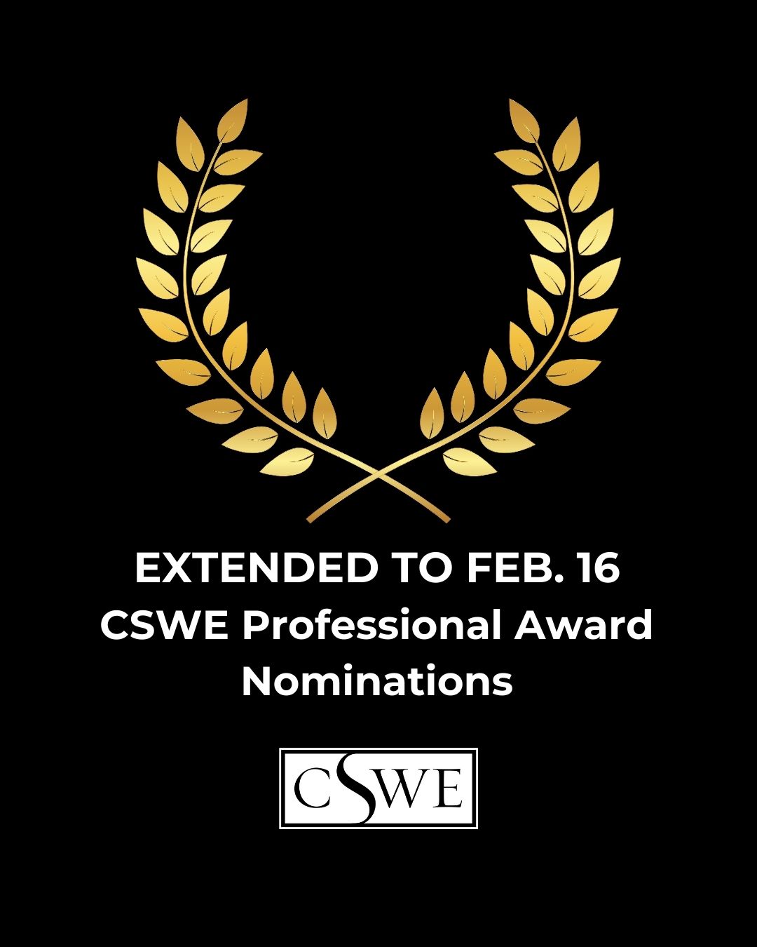 Extended to Feb. 16!... - Council on Social Work Education | Facebook