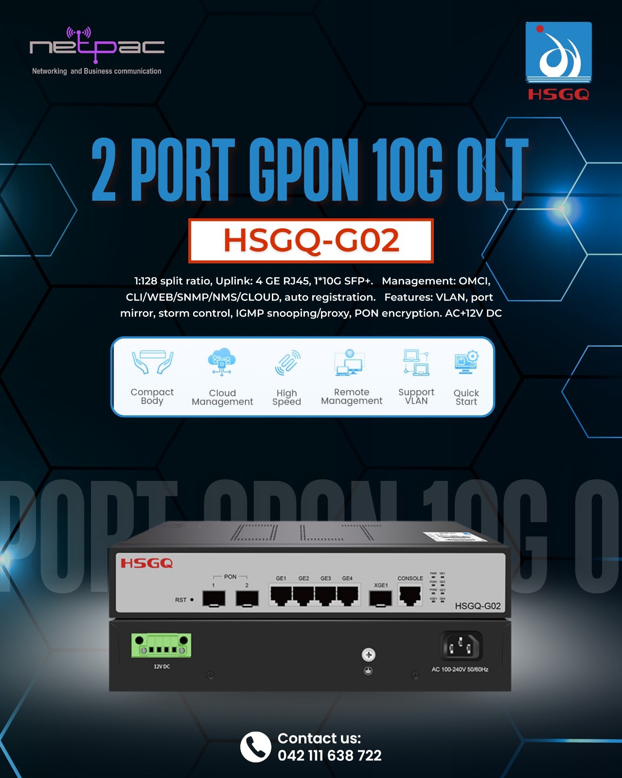 Netpac - 🚀 HSGQ GPON OLT – The Future of Fiber Network is... | Facebook