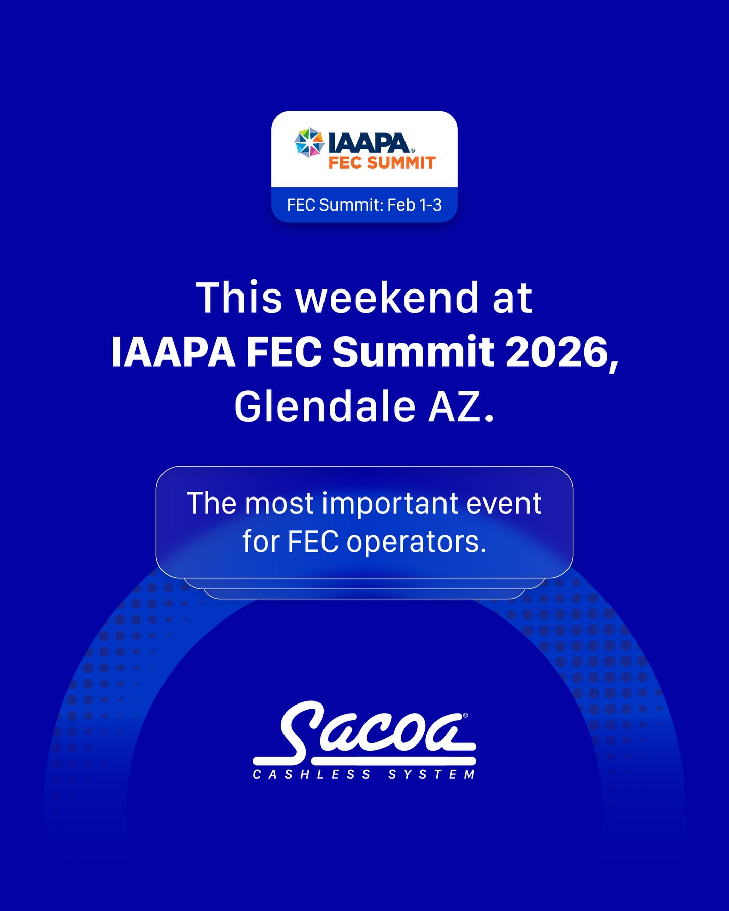 Sacoa Card - Sacoa Cashless will be at IAAPA FEC Summit... | Facebook