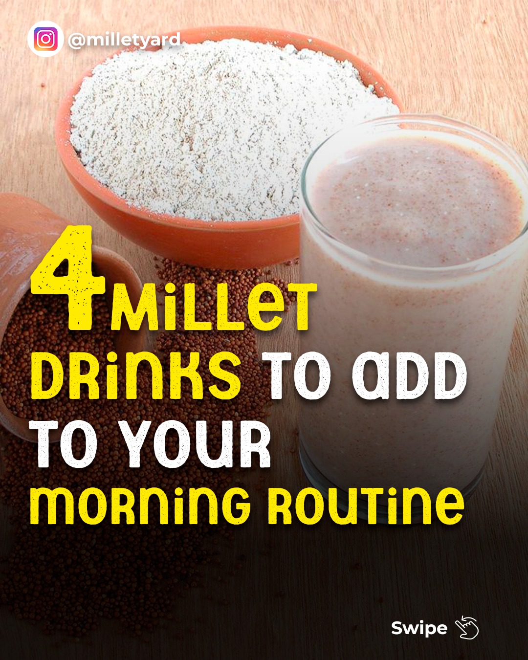 Millet Yard - Your morning routine with these 4 millet...