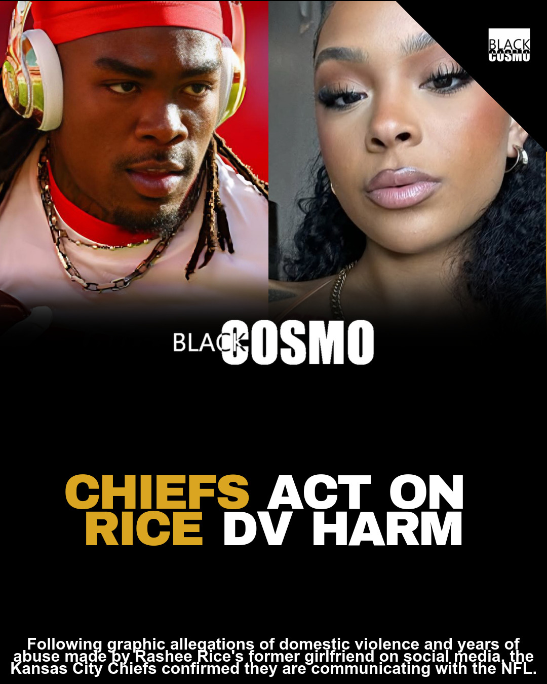 Black - Kansas City Chiefs Release Statement After Rashee Rice’s Ex ...