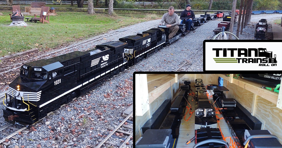 Titan - That's a long train that I see there! Looks like this customer ...