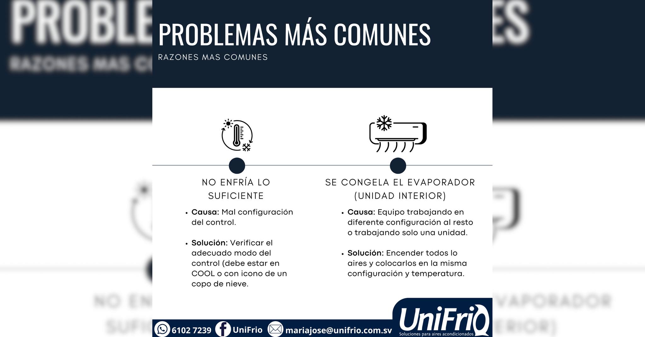 UniFrio - 🥵 ️ ¿Tu aire no enfría como antes o se congela? ¡No siempre ...