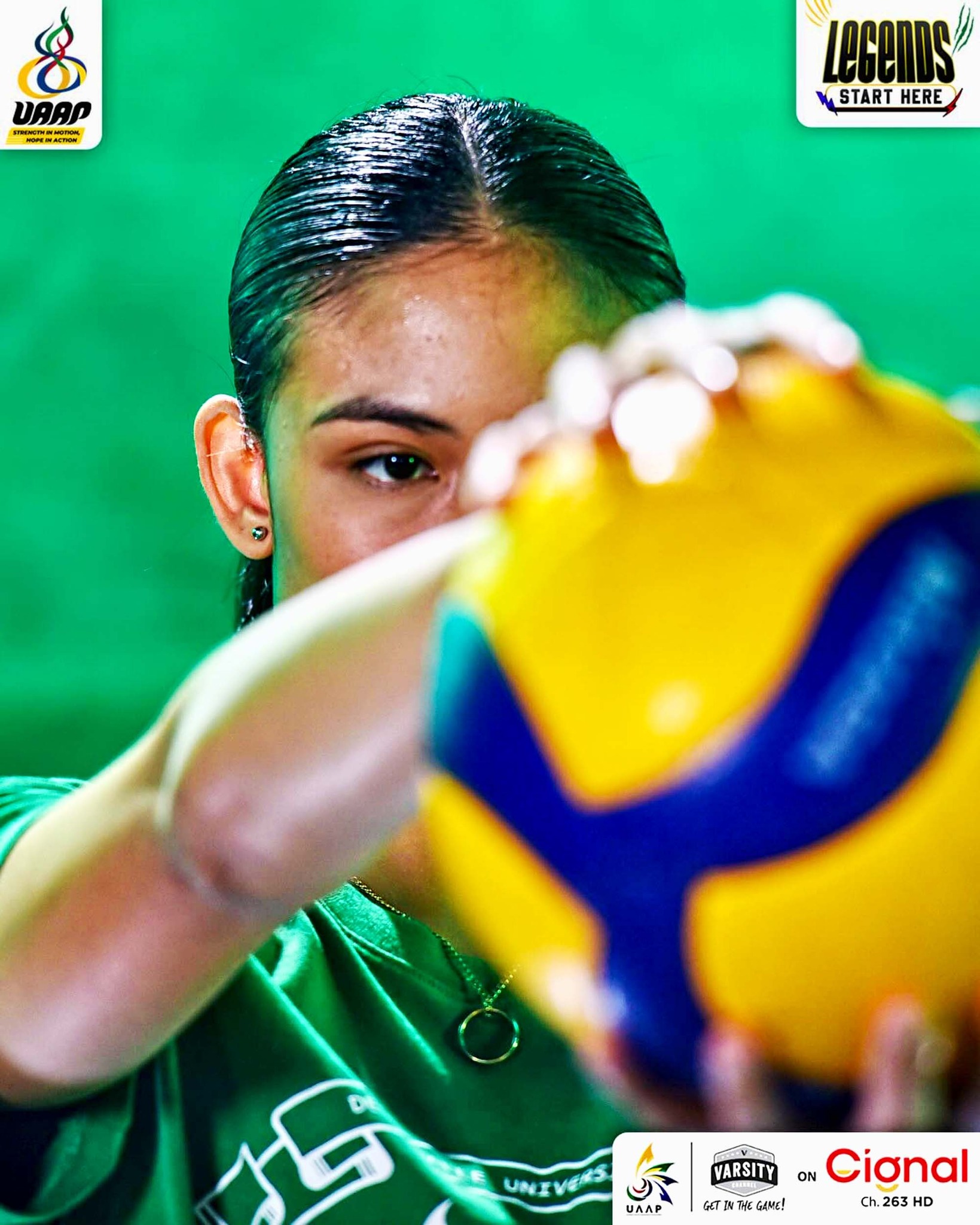 The DLSU Lady Spikers ! Animo!!!!! 💚 #UAAPSeason88 #volleyball