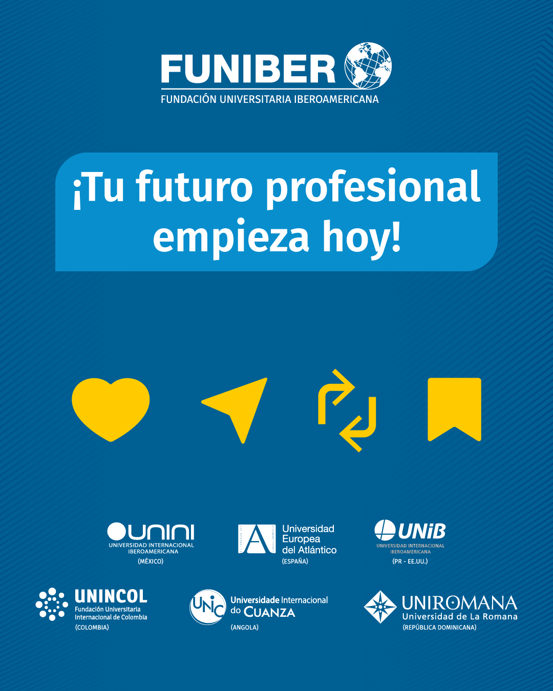 FUNIBER - 📚🌍 Tu futuro profesional comienza con una... | Facebook