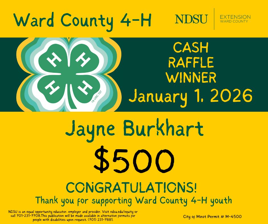 Ward County 4-H - 🎉 CONGRATULATIONS! 🎉 Jayne Burkhart Our... | Facebook