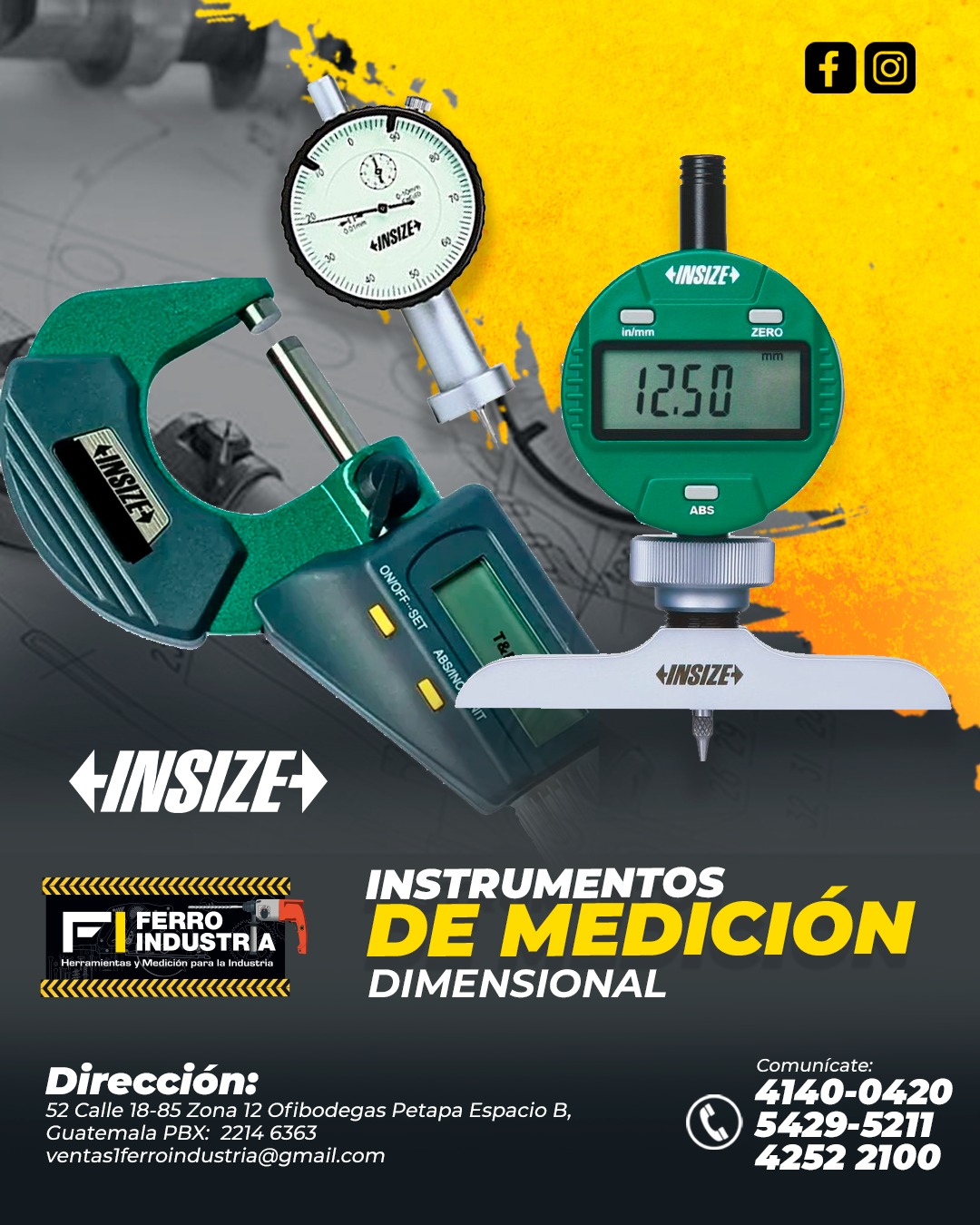 Ferro - 🔍 Precisión que Impulsa la Productividad INSIZE – Instrumentos ...