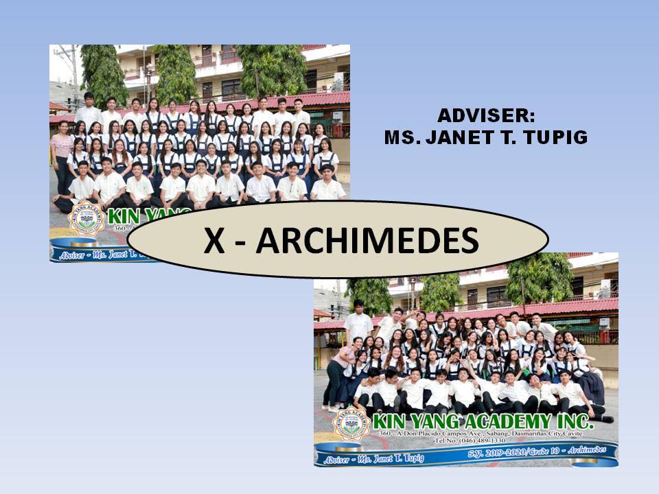 Completers of Grade 10 -... - Kin Yang Academy, Inc.