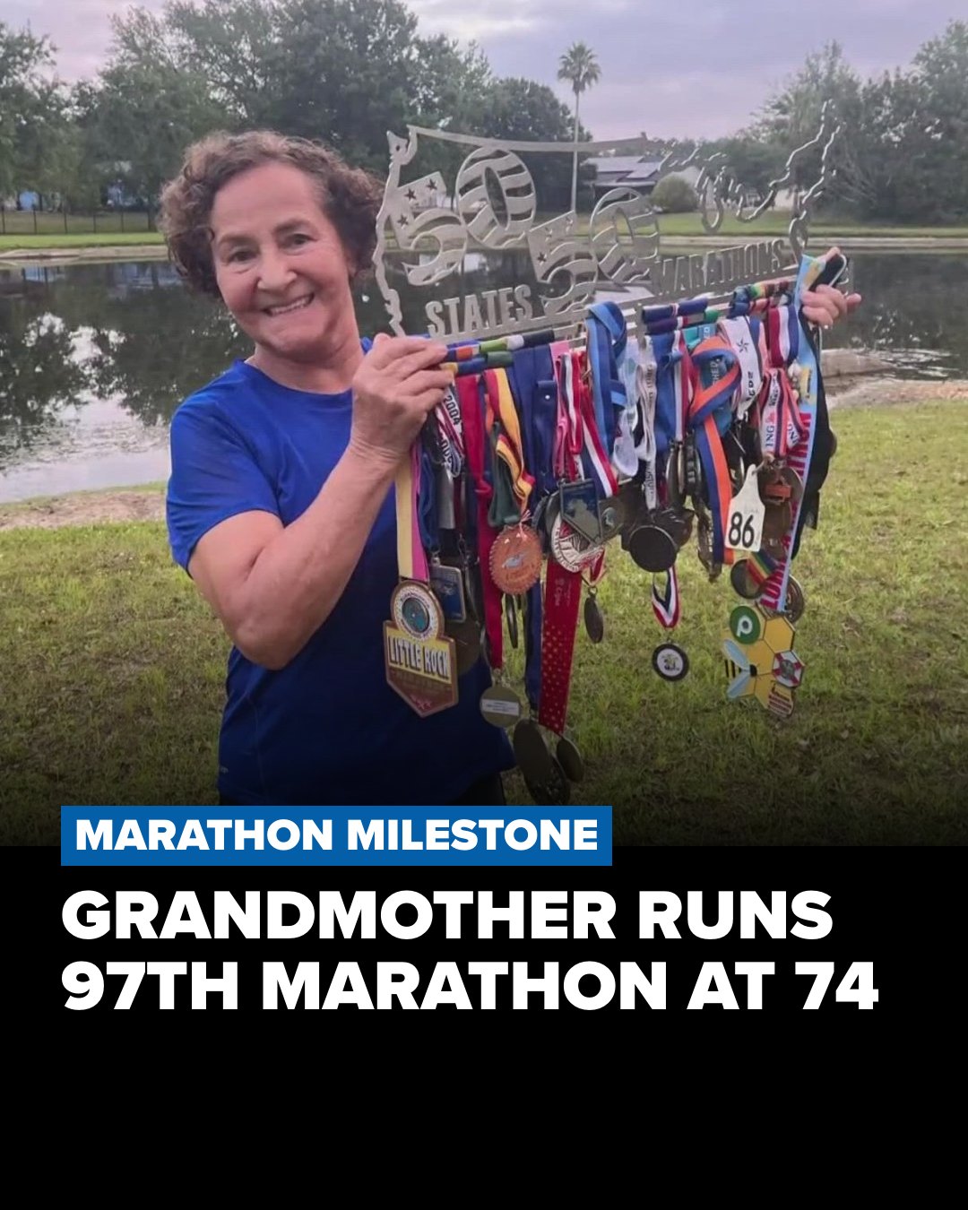 First - A 74-year-old grandmother is running her 97th marathon this ...