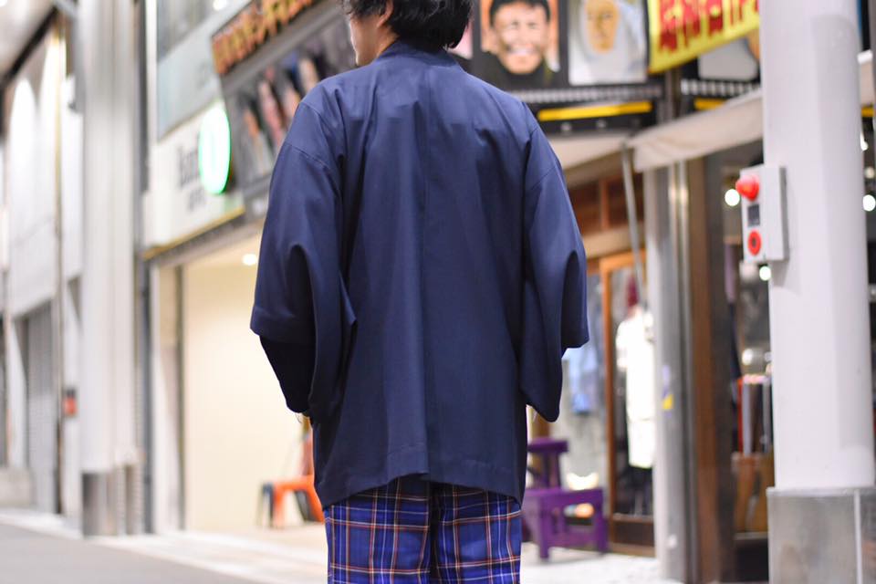 BLUE BLUE JAPAN】 チルウールツイル キナガシハオリ COLOR: D.NAVY 