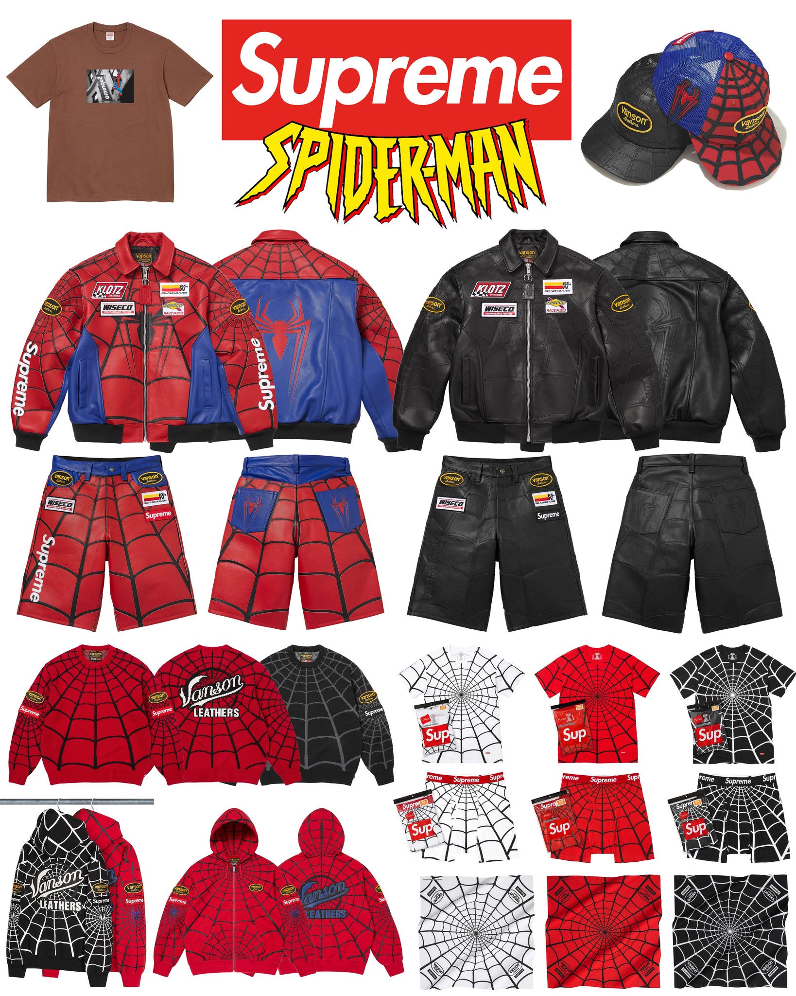 Supreme x Spider-Man SS26 collection 🕸️