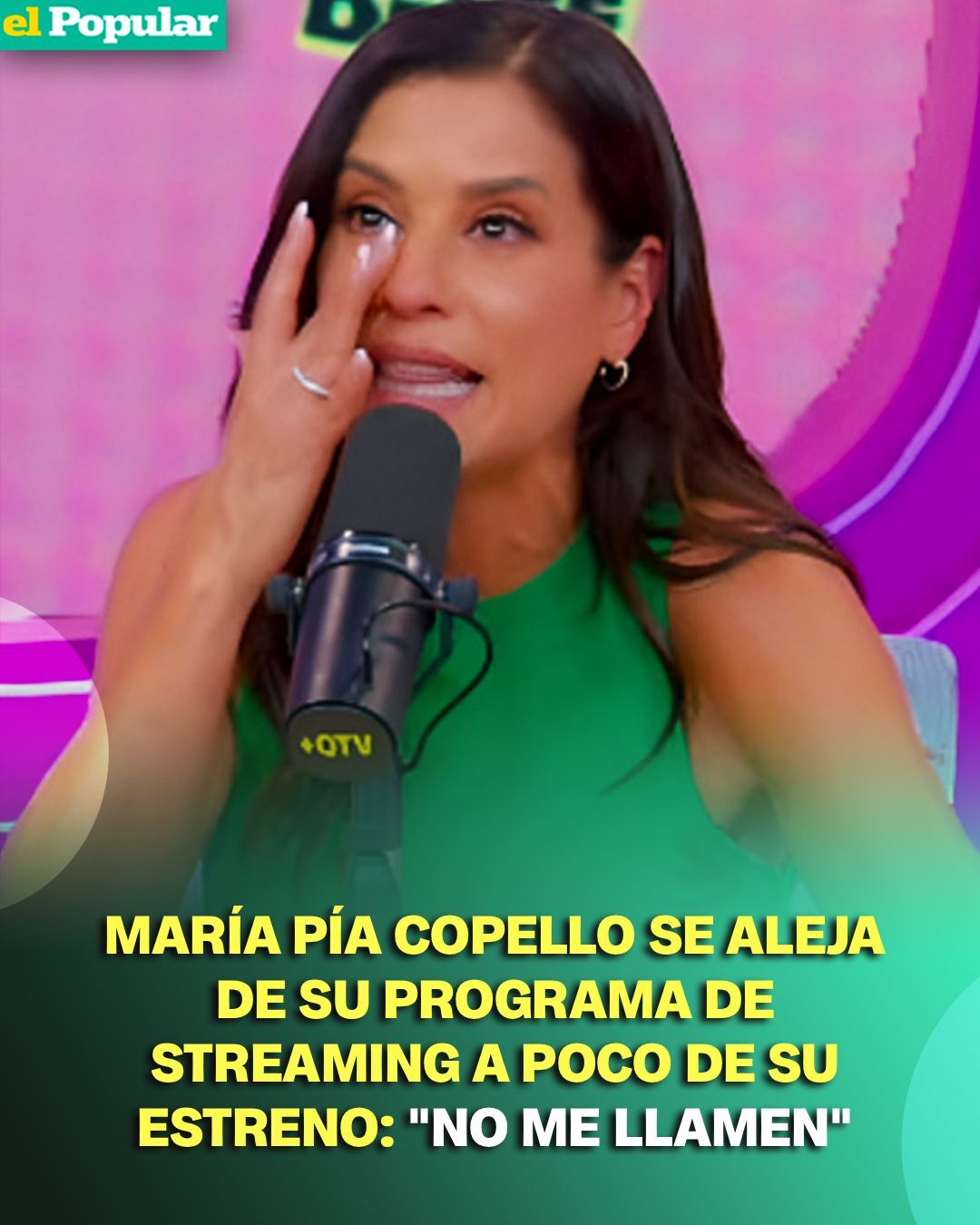 🎙️😳 ¡SE VA DEL STREAMING! María Pía... - Diario El Popular | Facebook