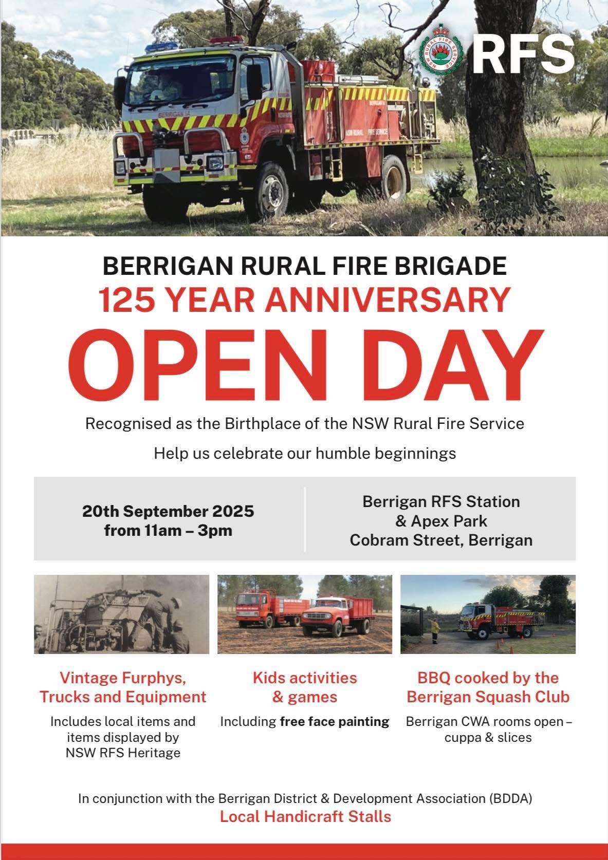 Berrigan - 🚒 DON’T MISS joining Berrigan Rural Fire Brigade to ...