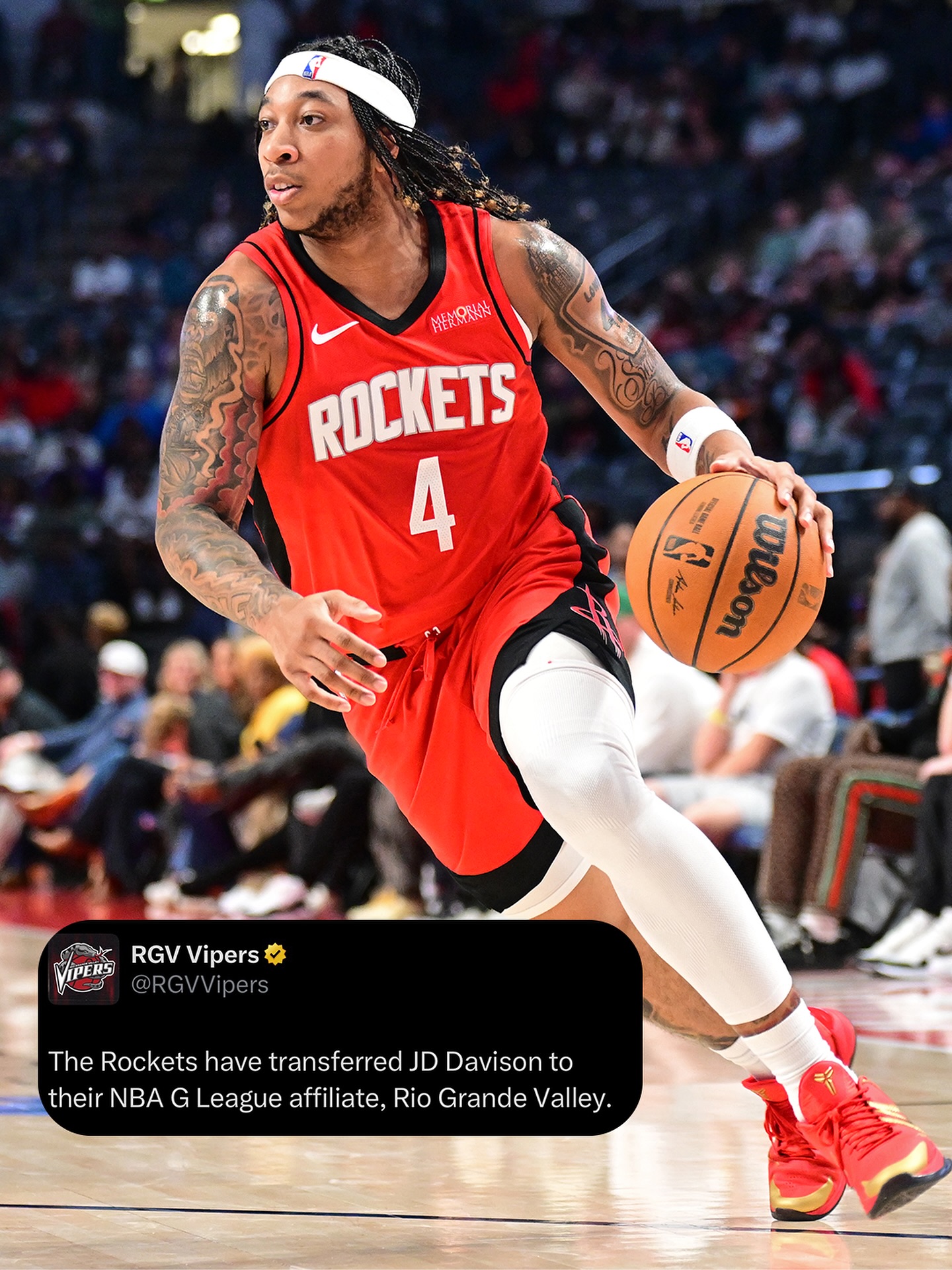 The Rockets have transferred JD... - Rio Grande Valley Vipers | Facebook