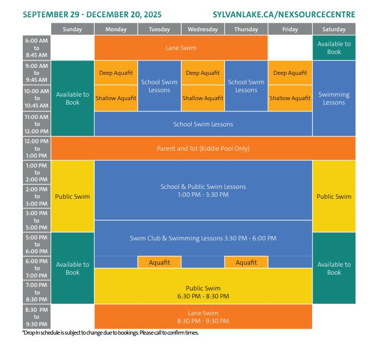💦 We’re Back! 💦 The NexSource... - Sylvan Lake Recreation | Facebook