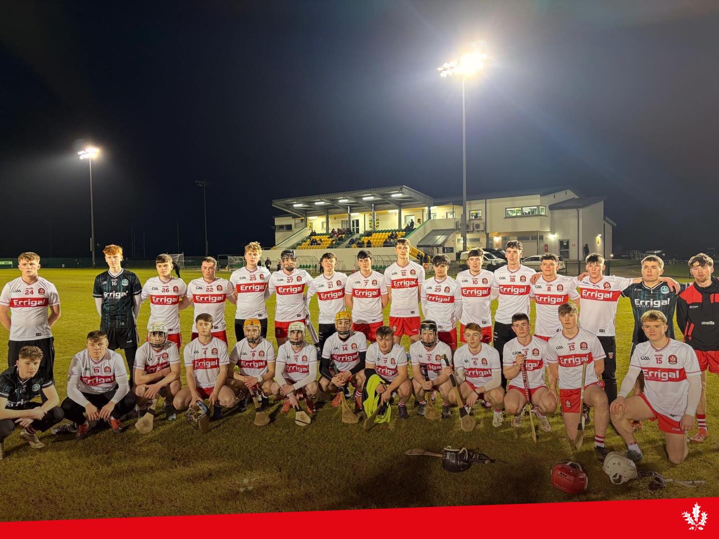 Derry - 🇦🇹 The team before throw-in at Convoy this evening. Derry vs ...