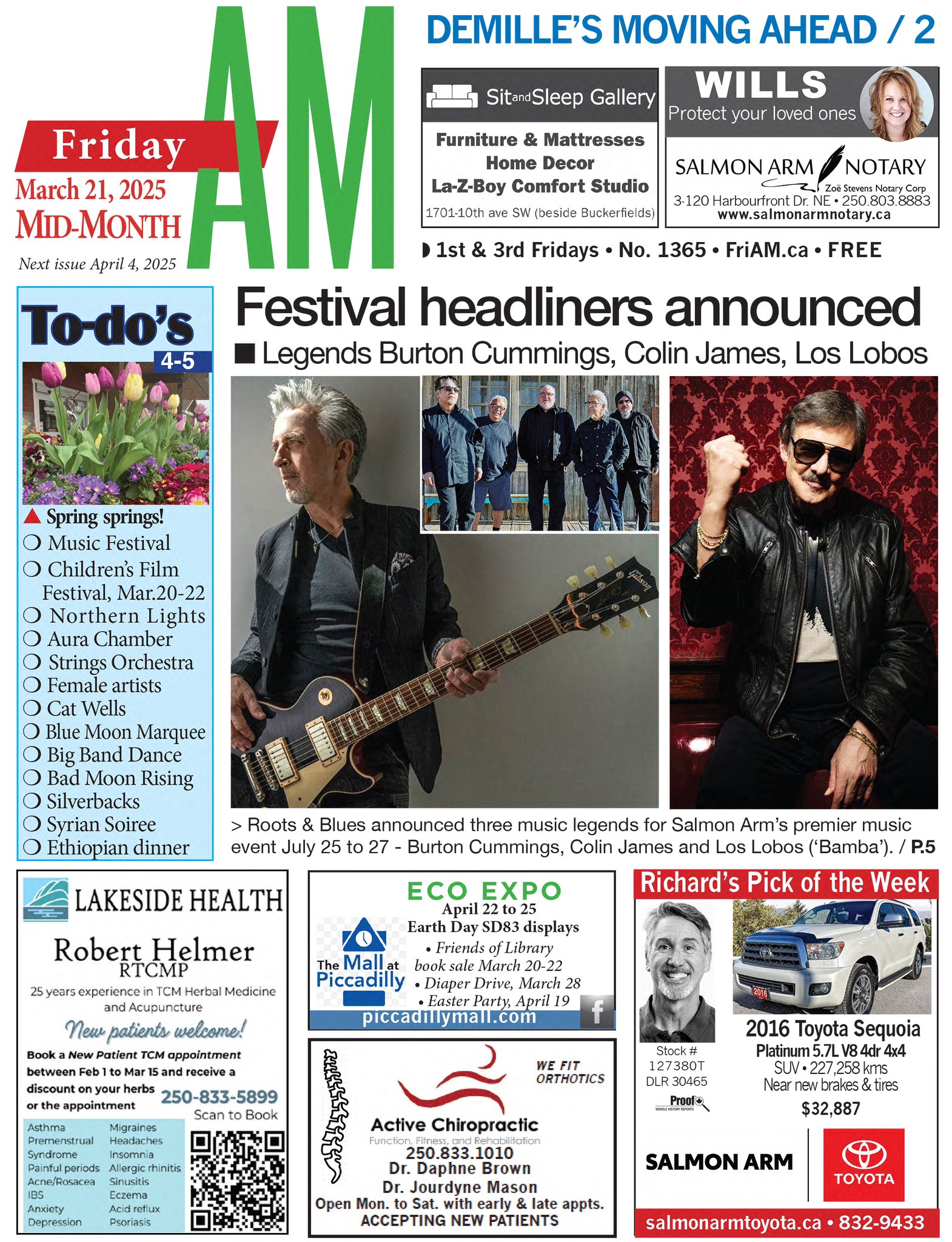 Friday - Here is the link to the Mar. 21 mid month edition of Friday AM ...