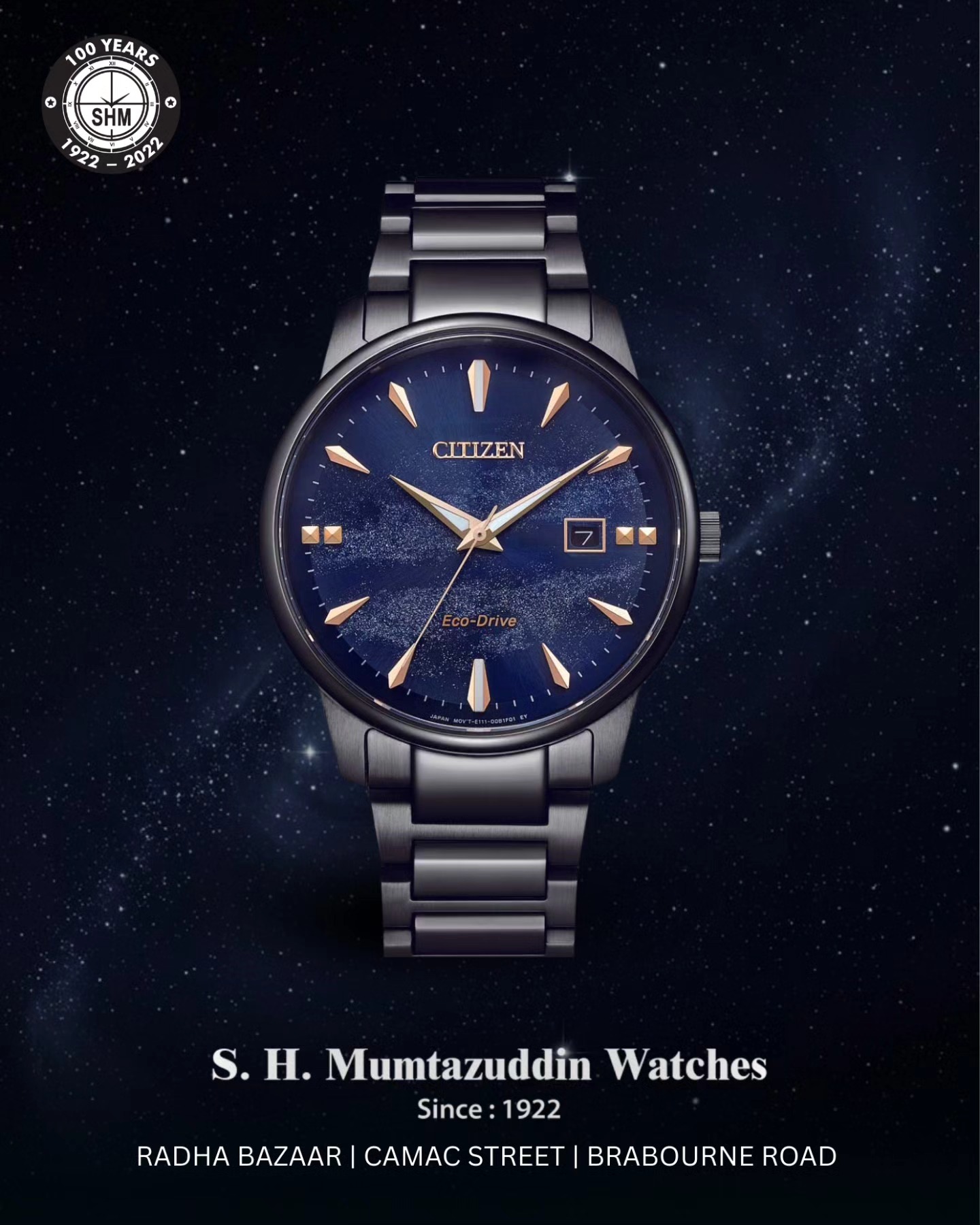 S H - Inspired by the beauty of a starry sky, the Citizen EW2595