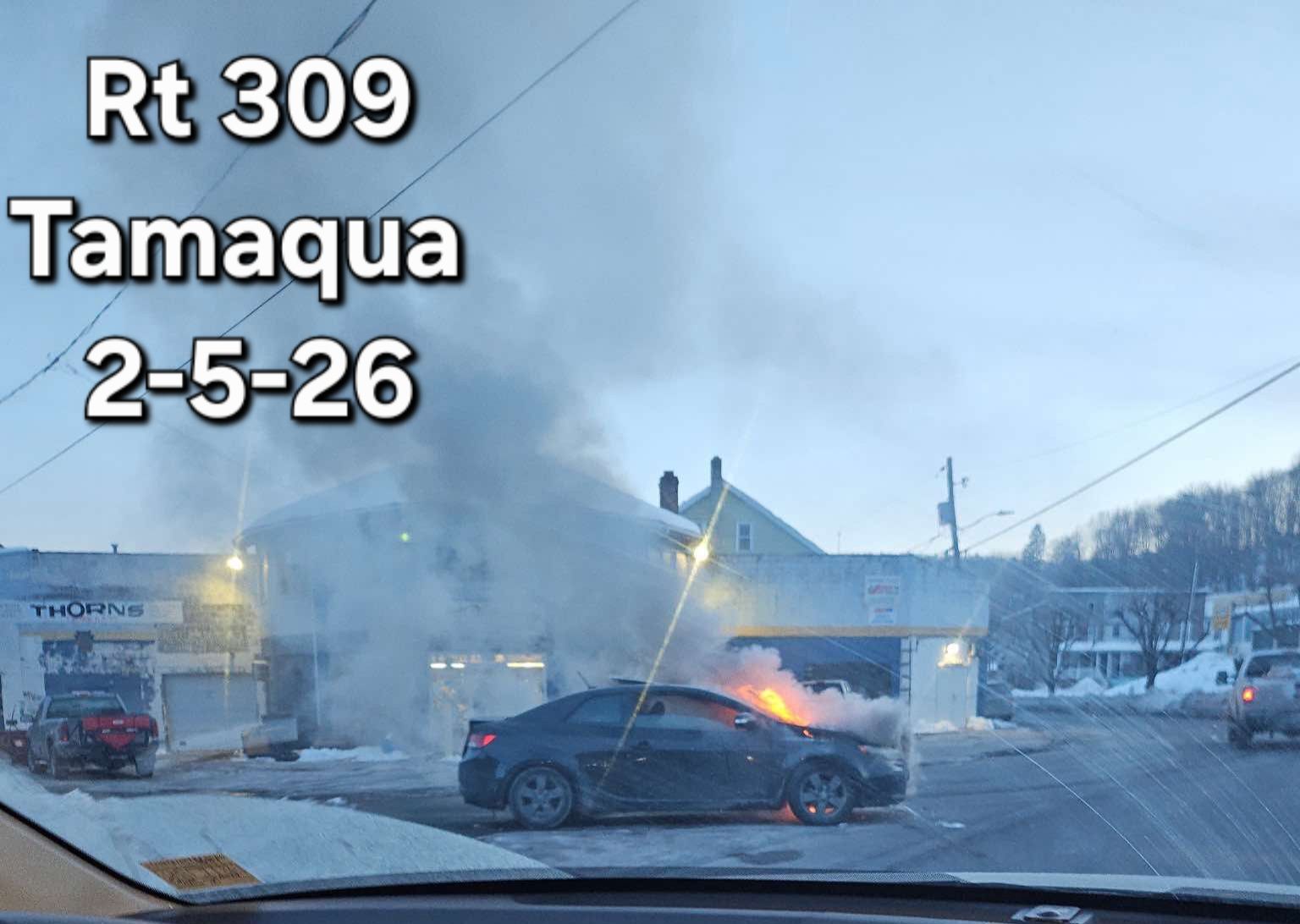Channel - Tamaqua Rt 309 IAO Thorns **Vehicle Fire Crews are heading to ...
