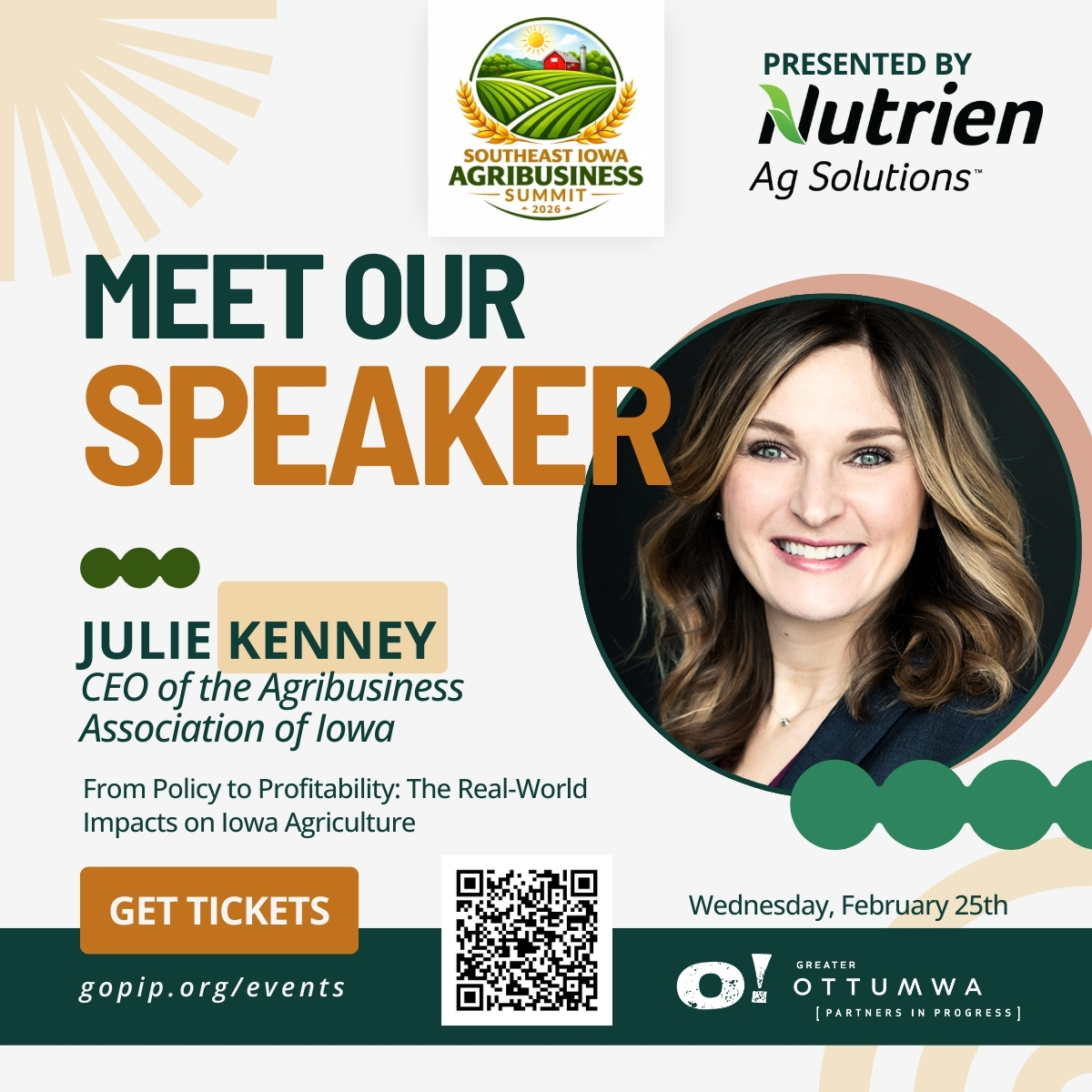 🌾 Meet Our Speaker:... - Greater Ottumwa Partners in Progress | Facebook