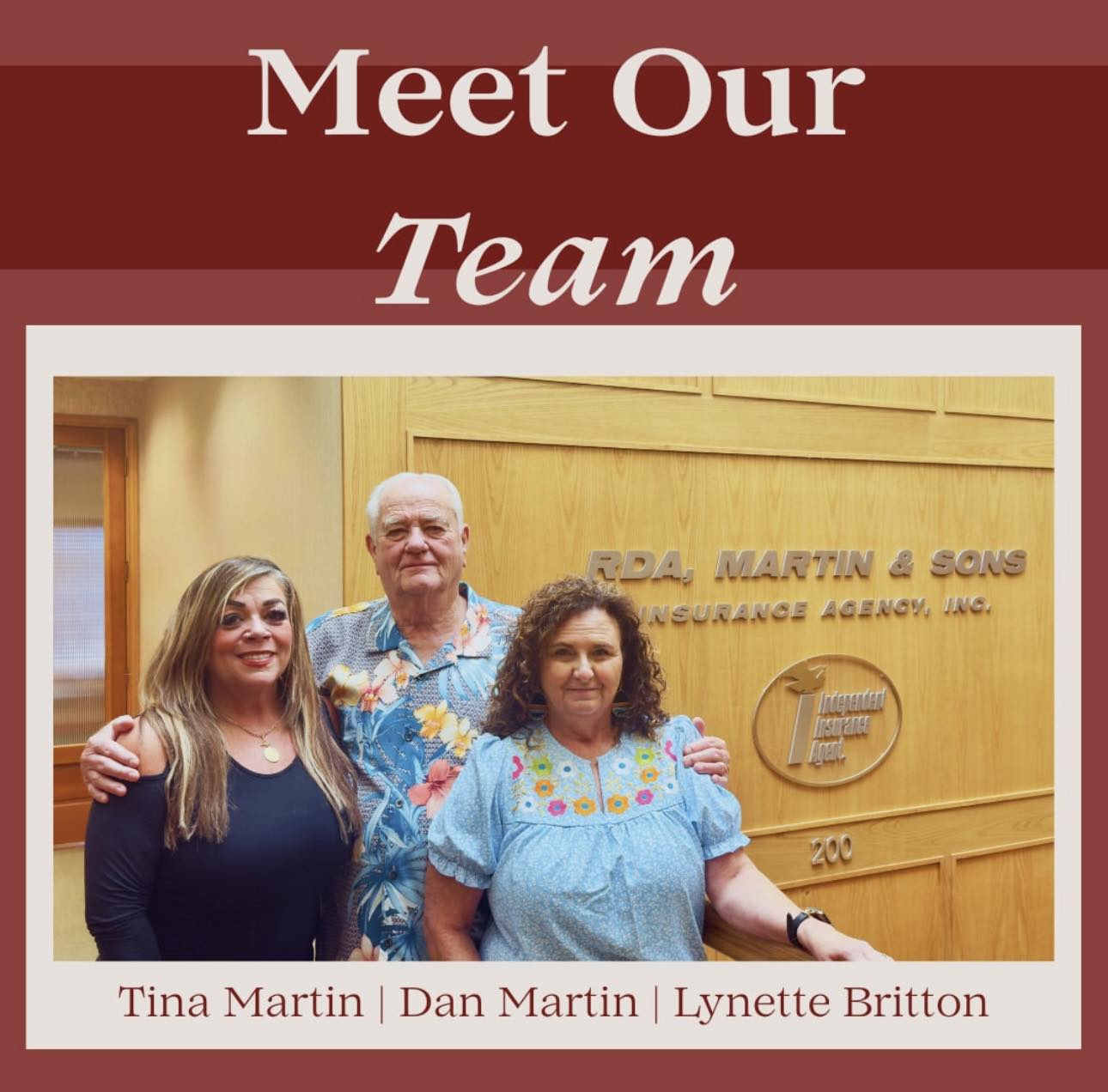 RDA - Meet the team behind RDA Martin & Sons Insurance We're a family ...